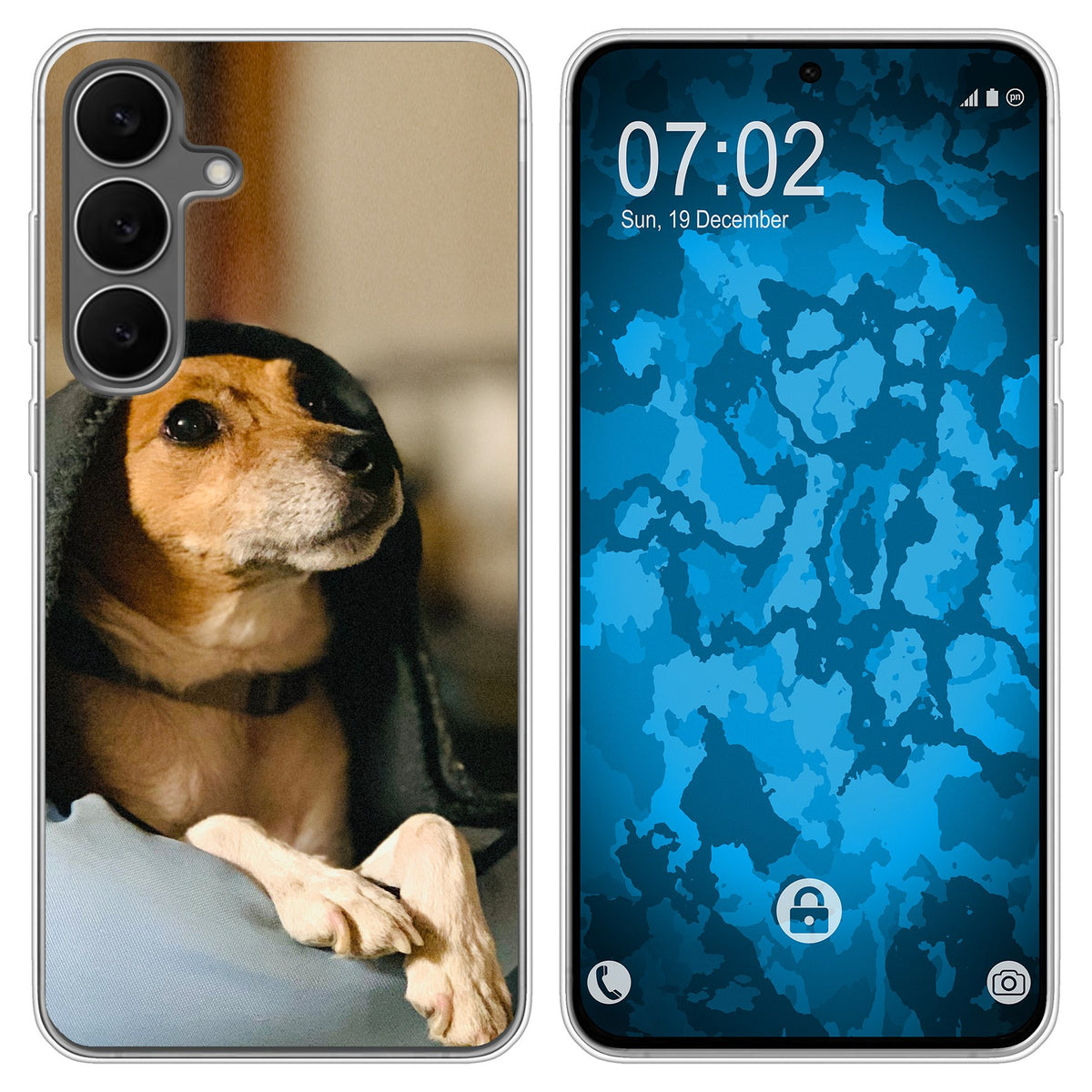PhoneNatic Case kompatibel mit Galaxy S25 FE Personalisierte Handyhülle clear zum selbst gestalten mit eigenem Foto