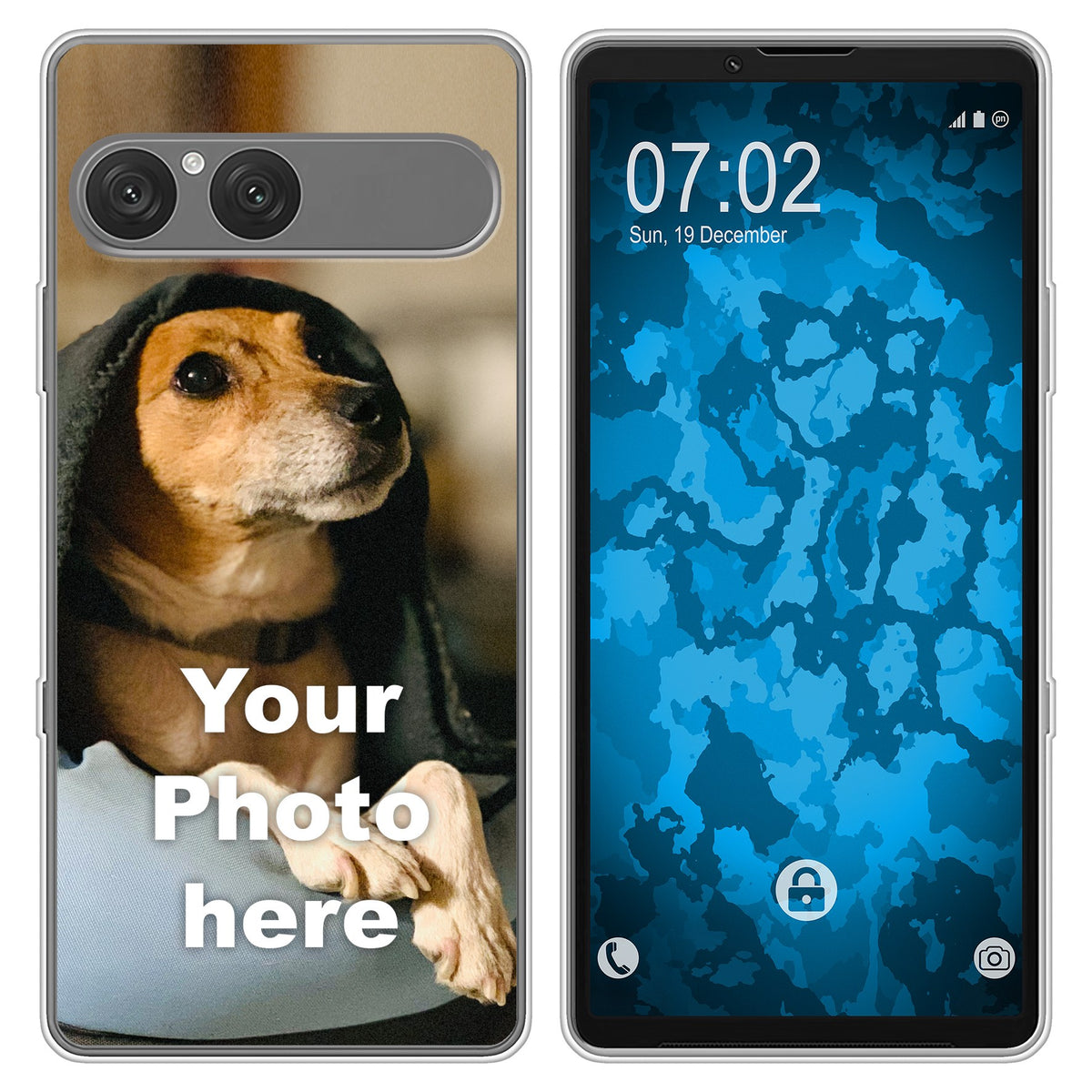 PhoneNatic Case kompatibel mit Xperia 10 VII Personalisierte Handyhülle clear zum selbst gestalten mit eigenem Foto