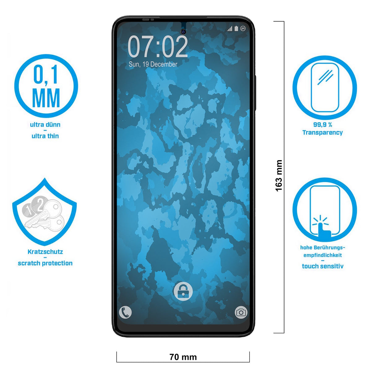 4er-Pack Displayschutzfolien klar für Motorola Moto Edge 2021 – Ansicht 2