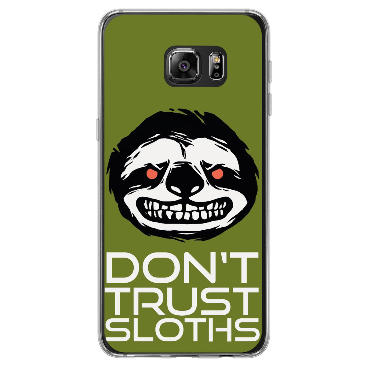Case für Samsung Galaxy S7 Edge Silikon-Hülle Crazy Animals Faultier M3 – Ansicht 2
