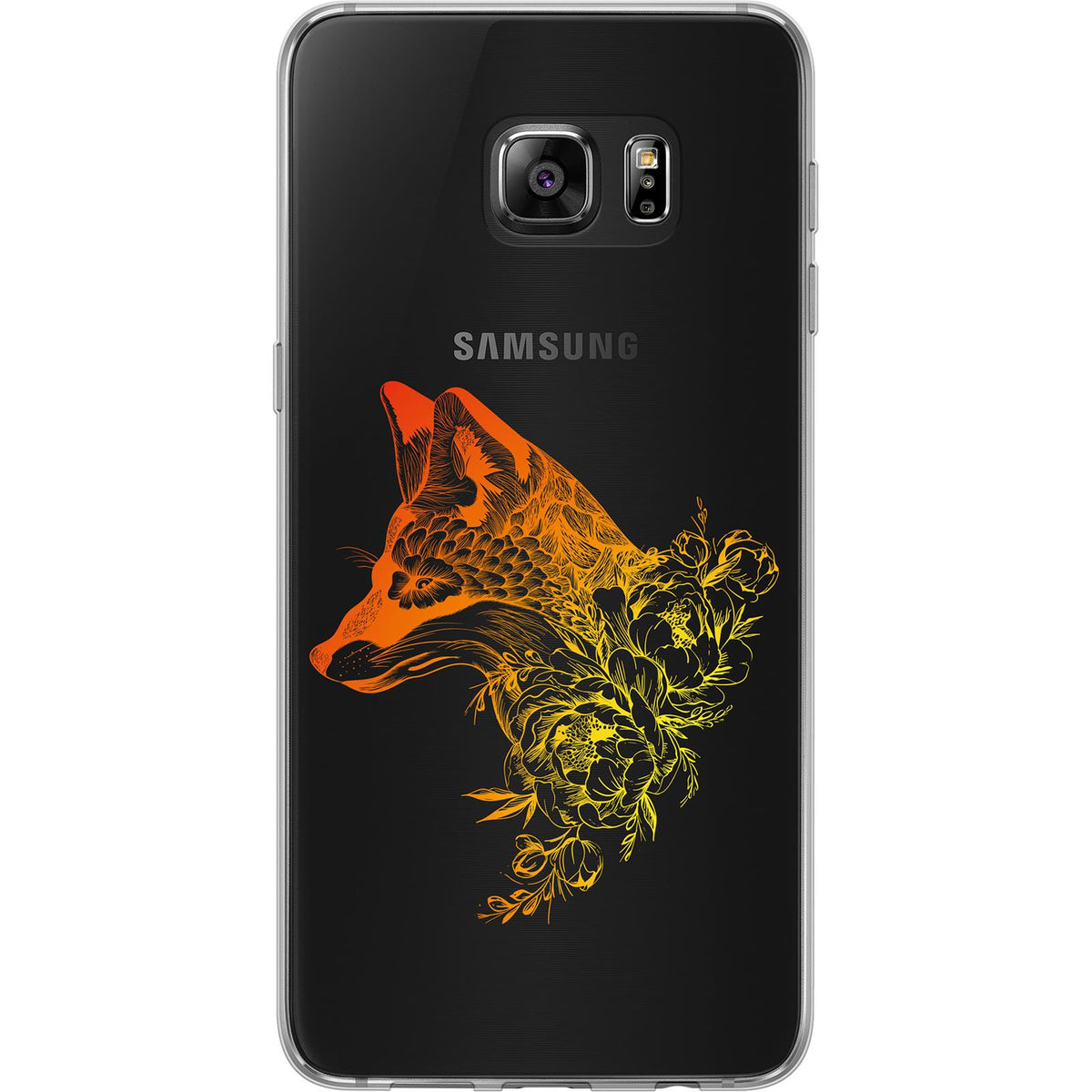 Case für Samsung Galaxy S7 Edge Silikon-Hülle Floral Fuchs M1-2 – Ansicht 2
