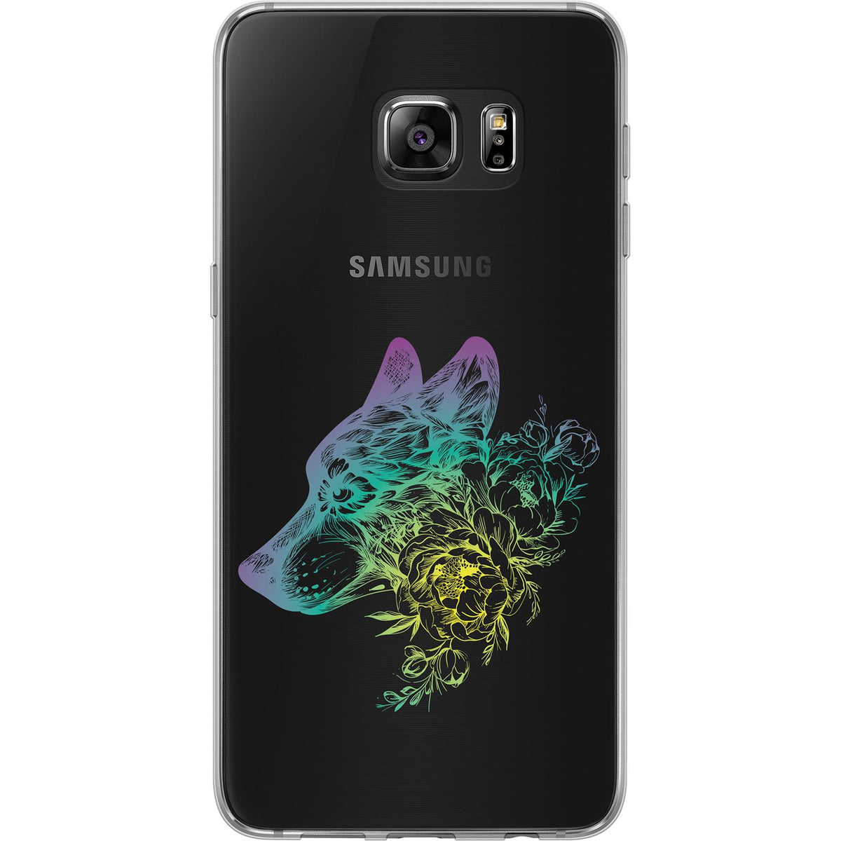 Case für Samsung Galaxy S7 Edge Silikon-Hülle Floral Wolf M3-4 – Ansicht 2