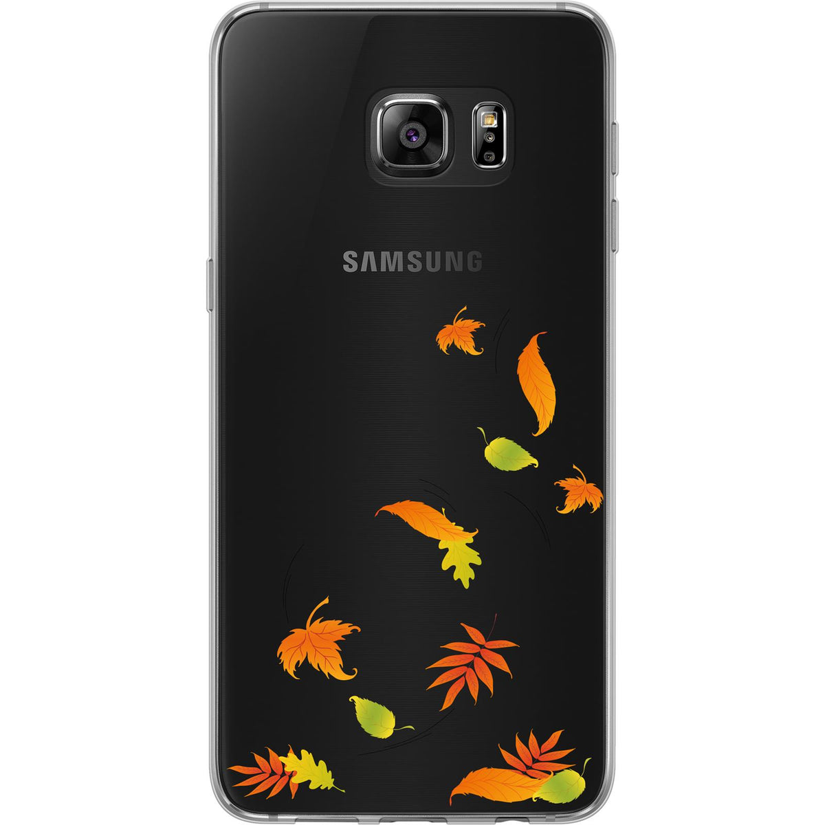 Case für Samsung Galaxy S7 Edge Silikon-Hülle Herbst Blätter/Leaves M1 – Ansicht 2