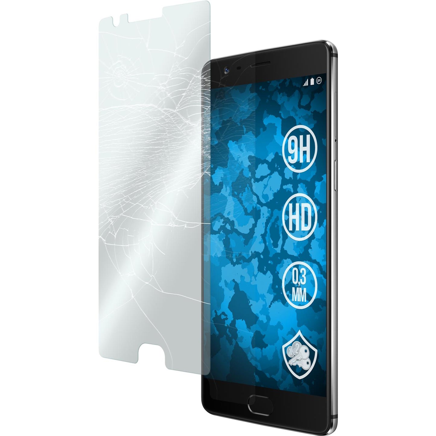 1 x OnePlus 3 Glas-Displayschutzfolie klar
