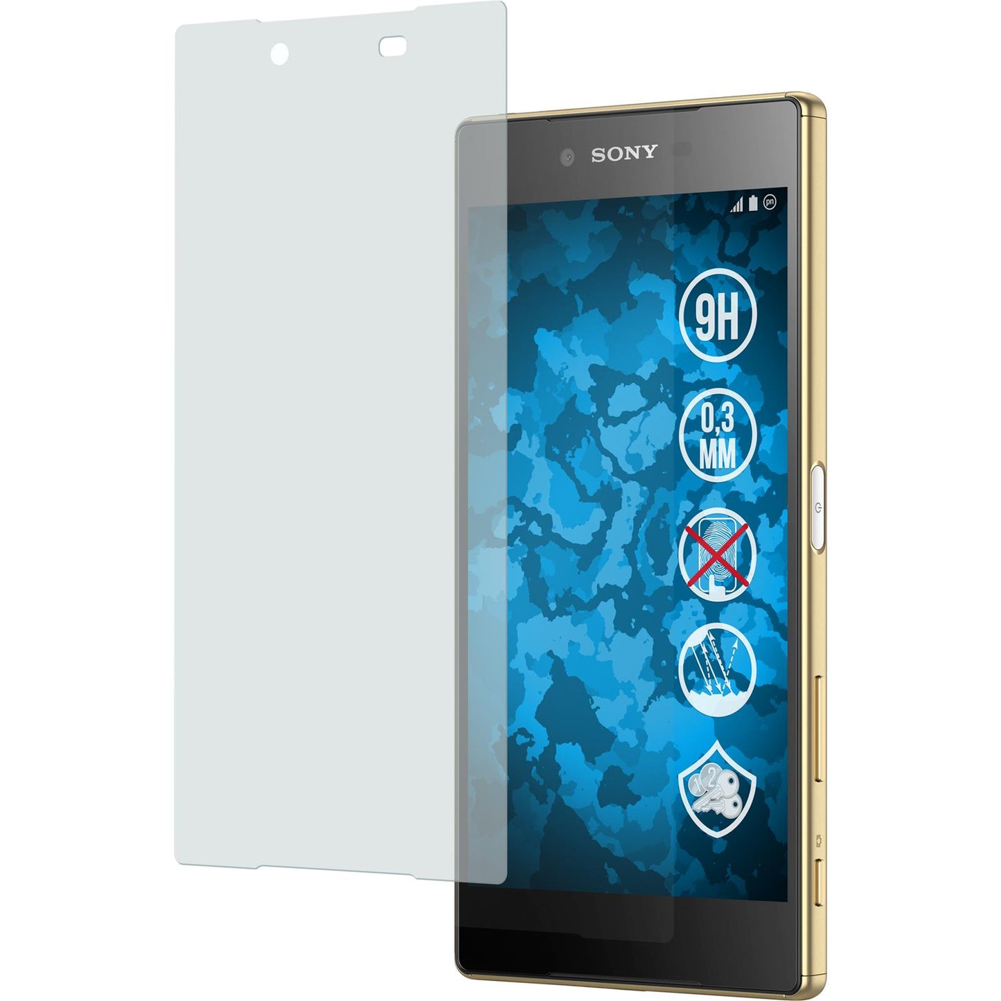 1 x Sony Xperia Z5 Premium Glas-Displayschutzfolie matt