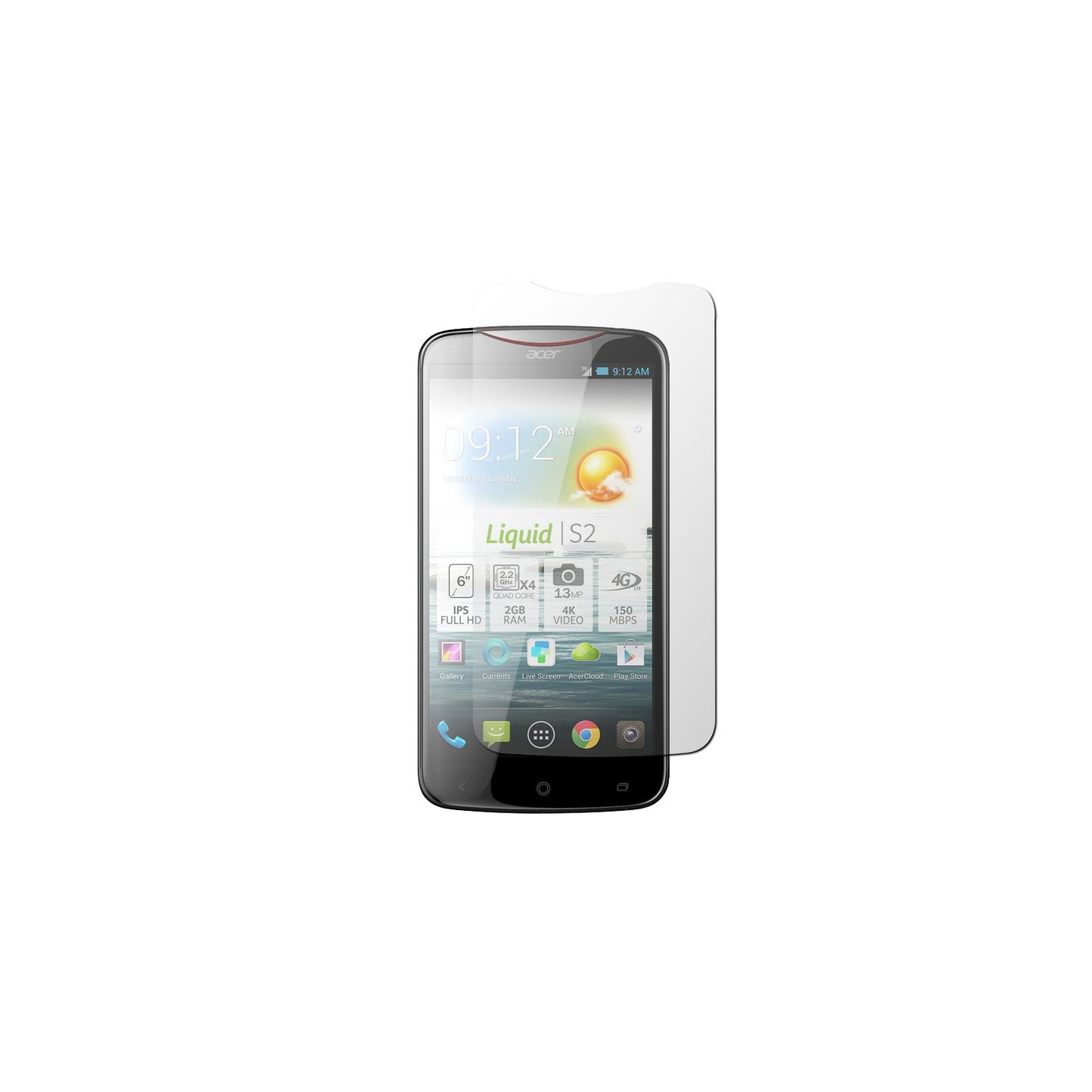 2 x Acer Liquid S2 Displayschutzfolie klar