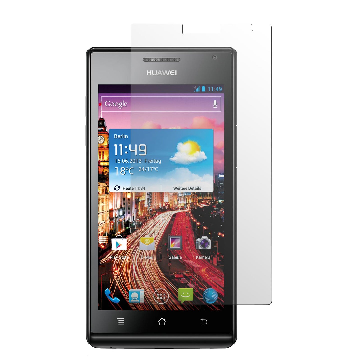 2 x Huawei Ascend P1 Displayschutzfolie matt
