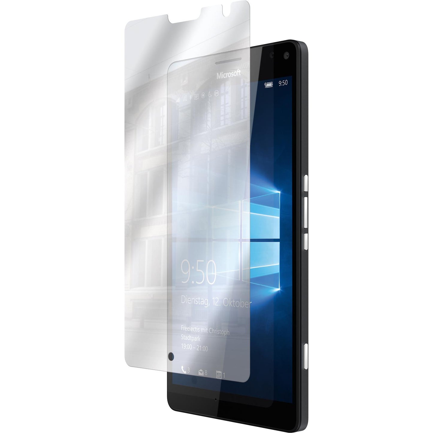 2 x Microsoft Lumia 950 XL Displayschutzfolie verspiegelt