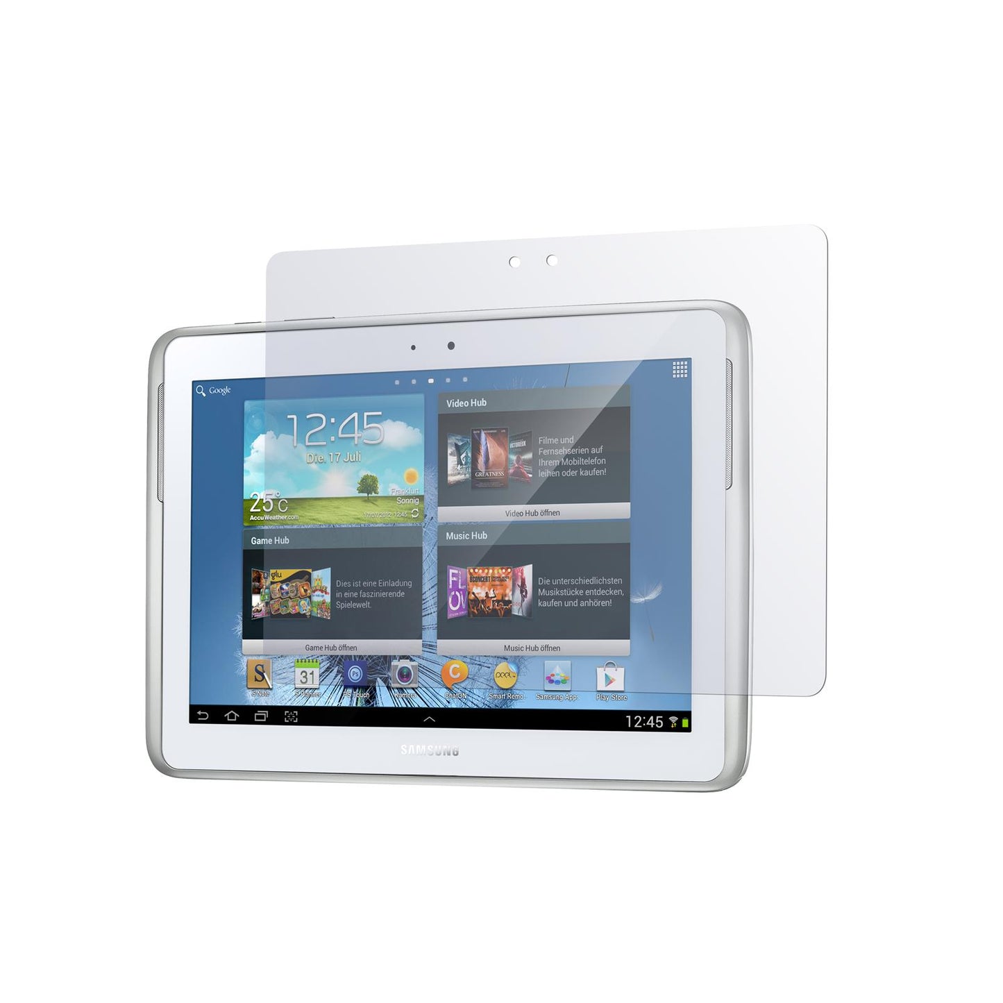 2 x Samsung Galaxy Note 10.1 Displayschutzfolie klar