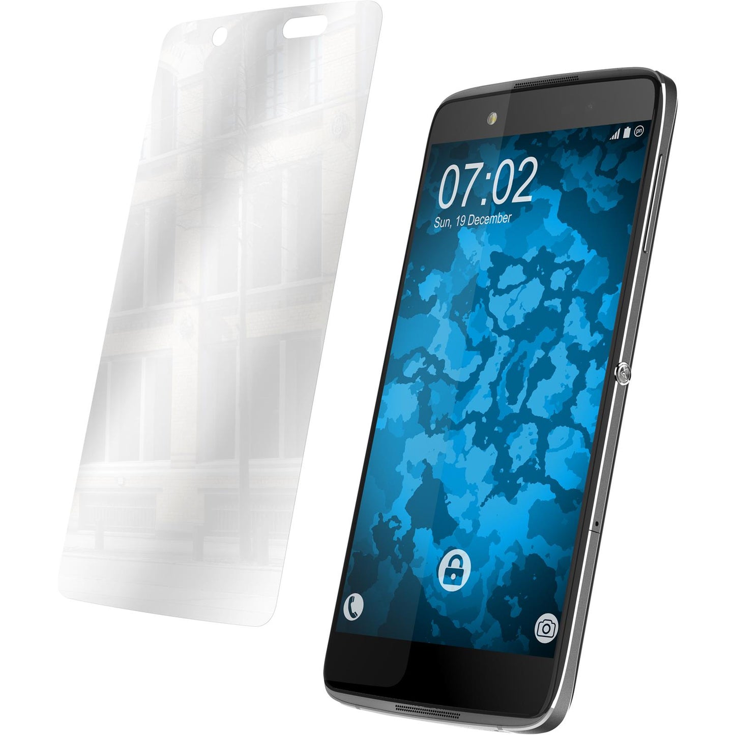 4 x Alcatel Idol 4 Displayschutzfolie verspiegelt