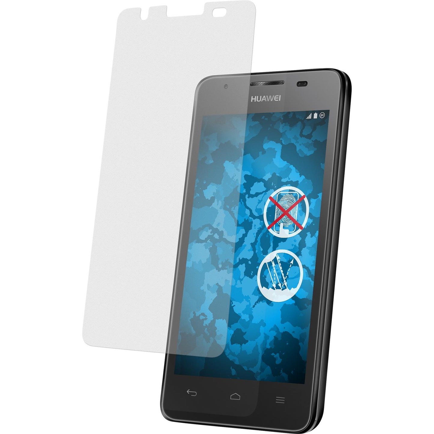 4 x Huawei Ascend G510 Displayschutzfolie matt