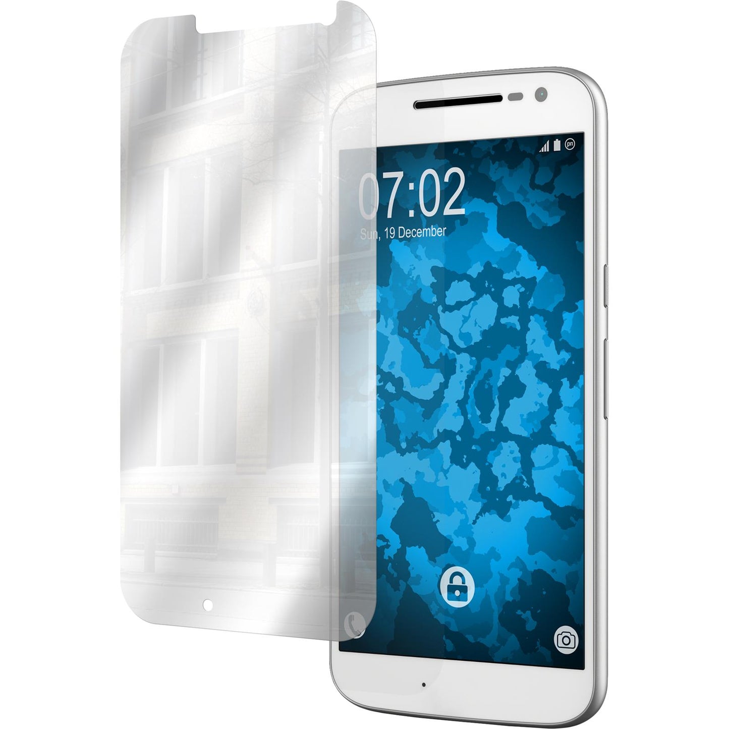 4 x Motorola Moto G4 Displayschutzfolie verspiegelt
