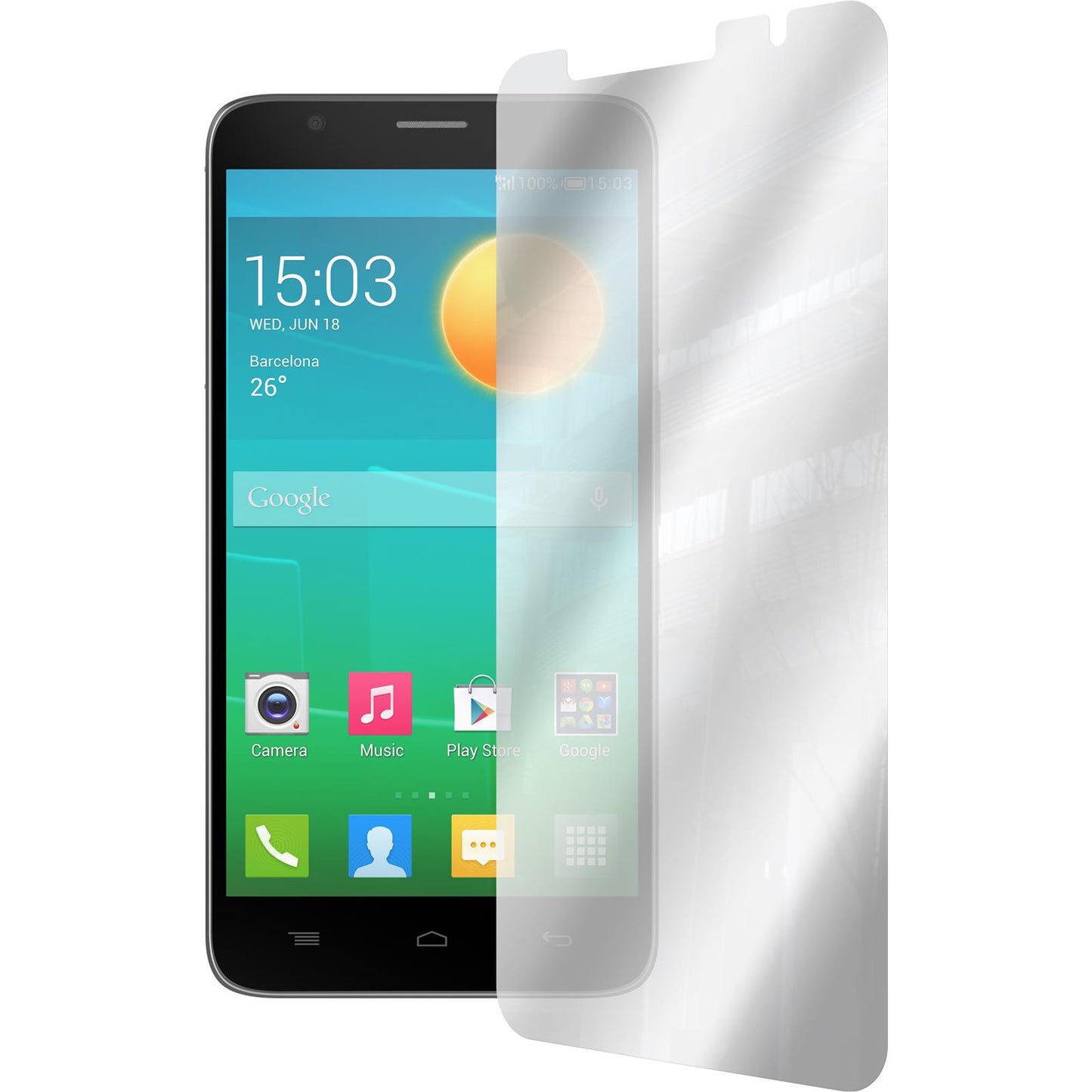 6 x Alcatel Flash Displayschutzfolie verspiegelt