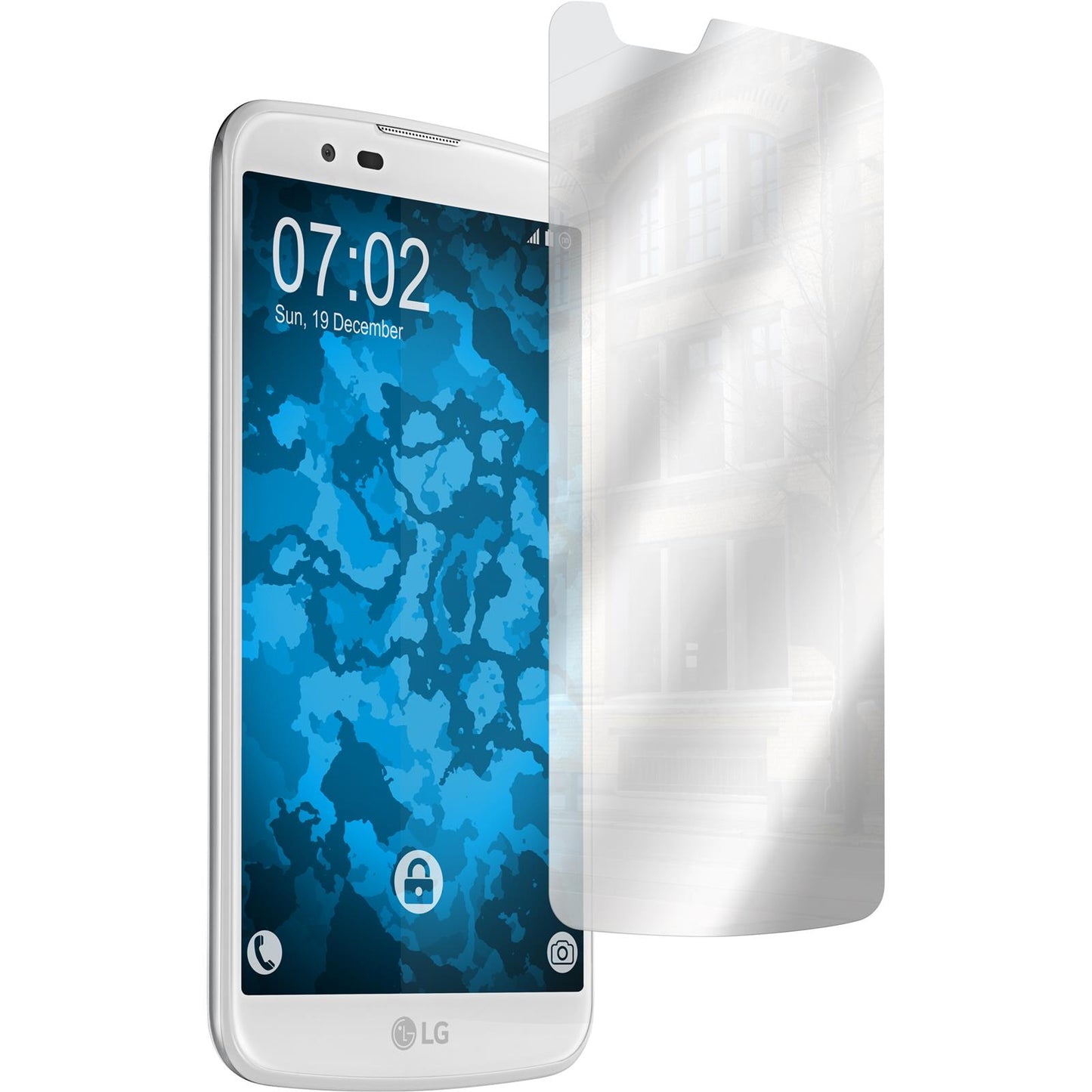 6 x LG K10 Displayschutzfolie verspiegelt