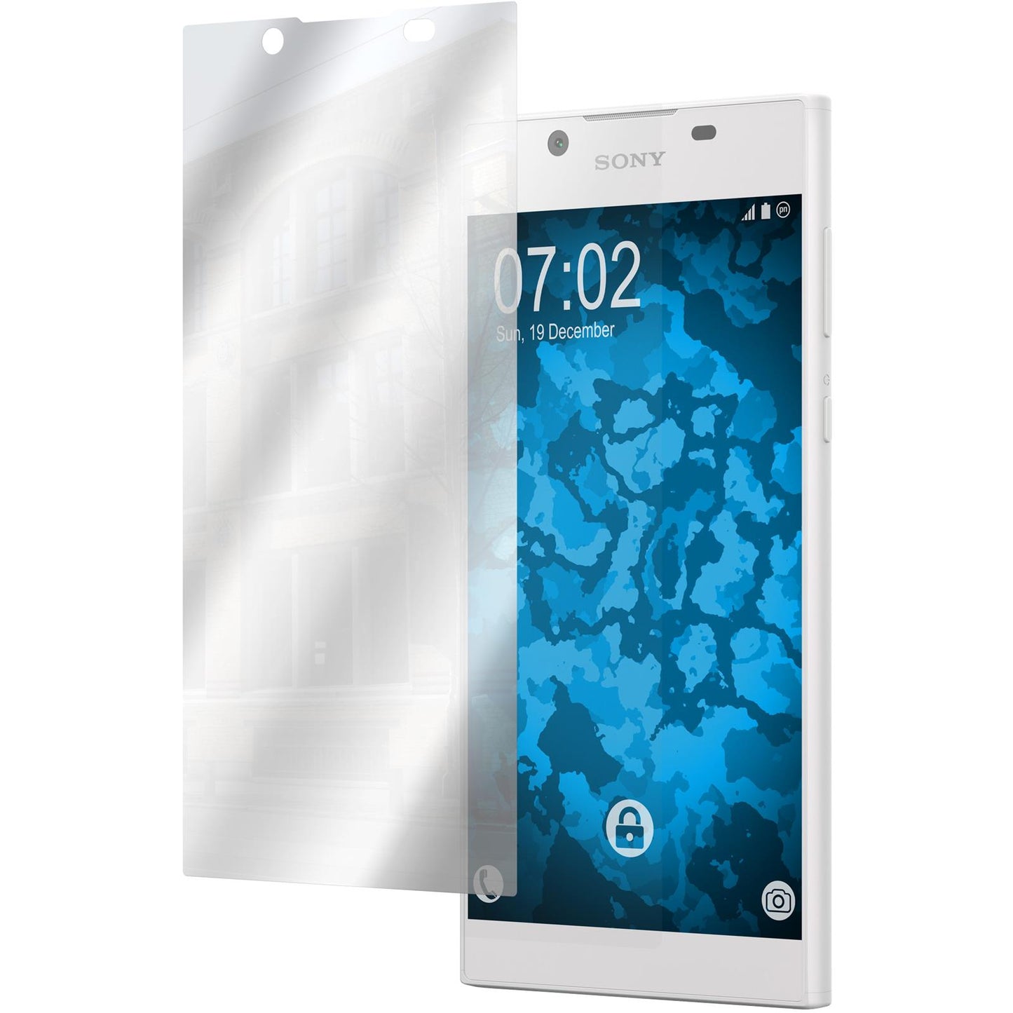 6 x Sony Xperia L1 Displayschutzfolie verspiegelt