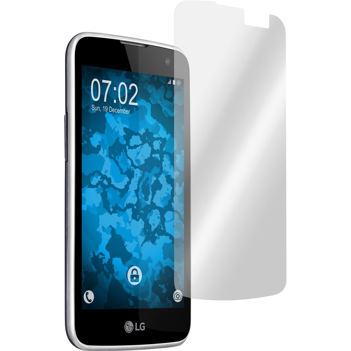 8 x LG K4 2016 Displayschutzfolie klar