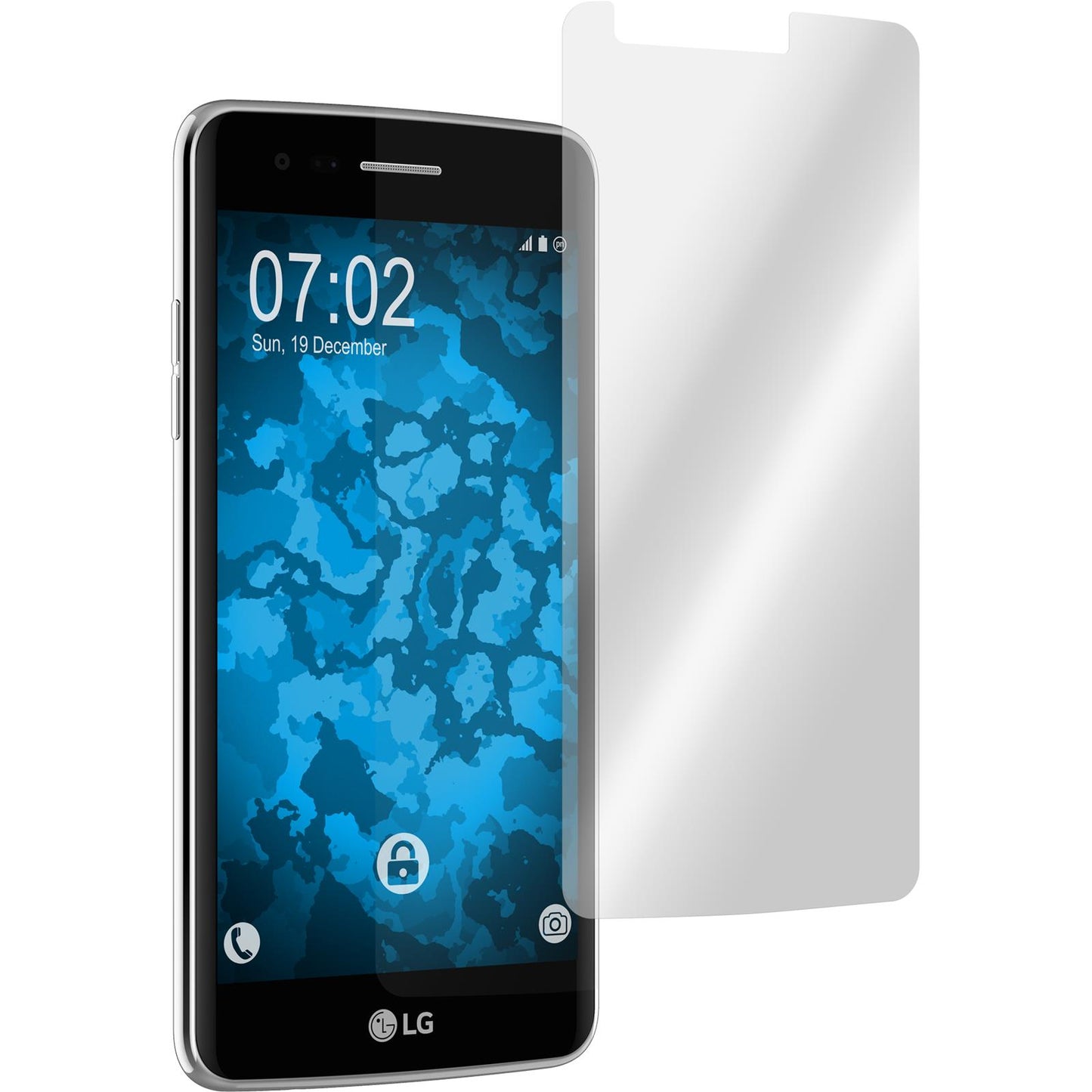 8 x LG K8 2017 Displayschutzfolie klar