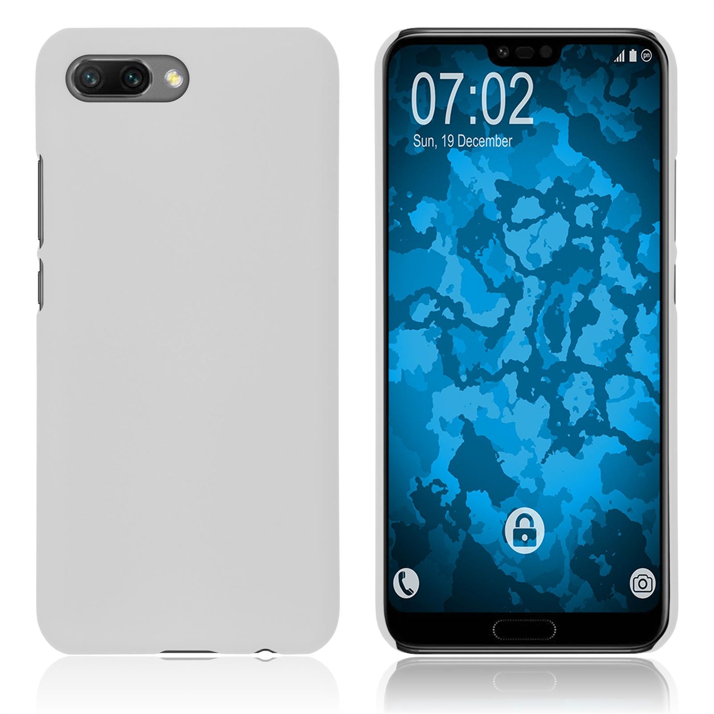 Hardcase für Huawei Honor 10 gummiert weifl