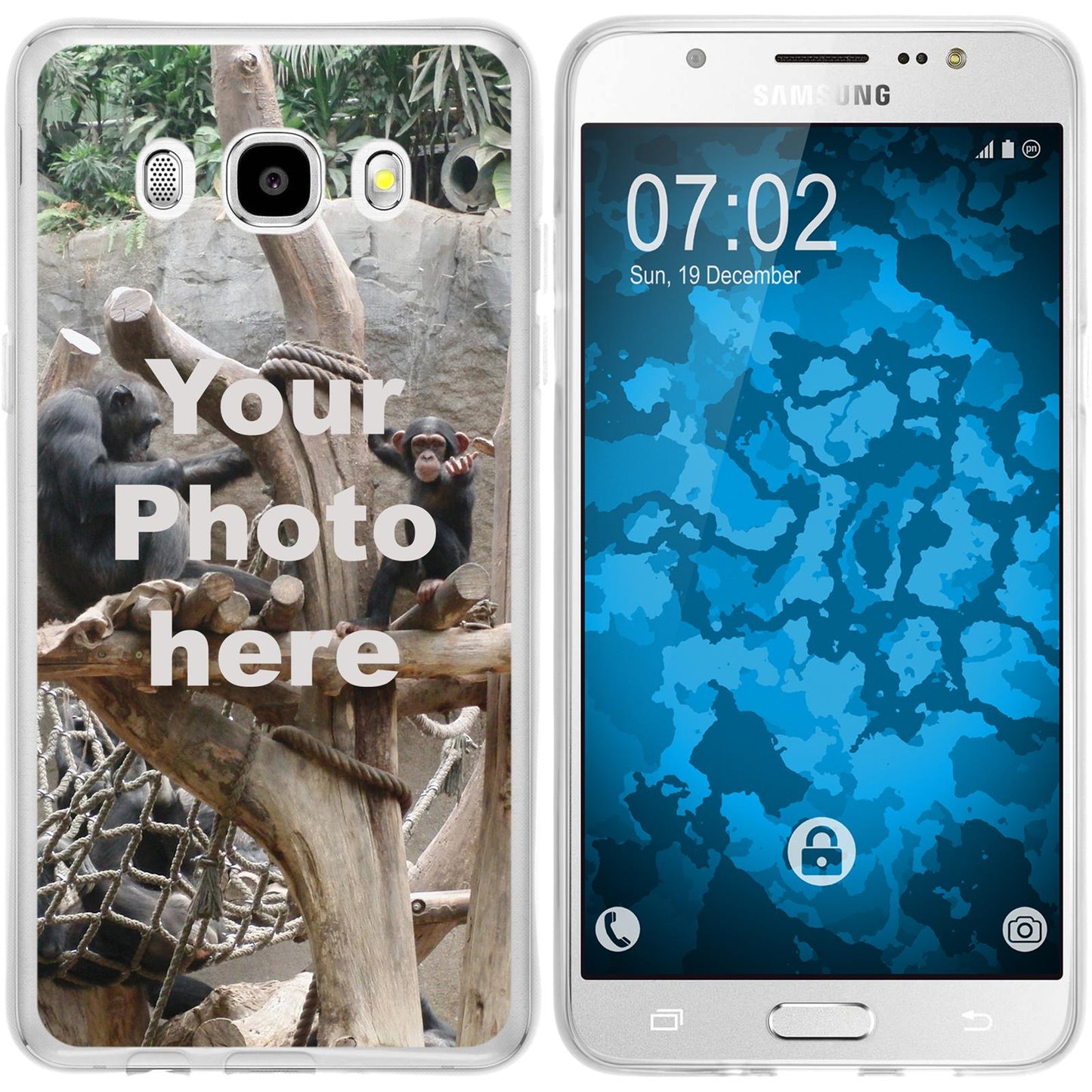 Galaxy J5 (2016) J510 Personalisierte Handyhülle clear zum