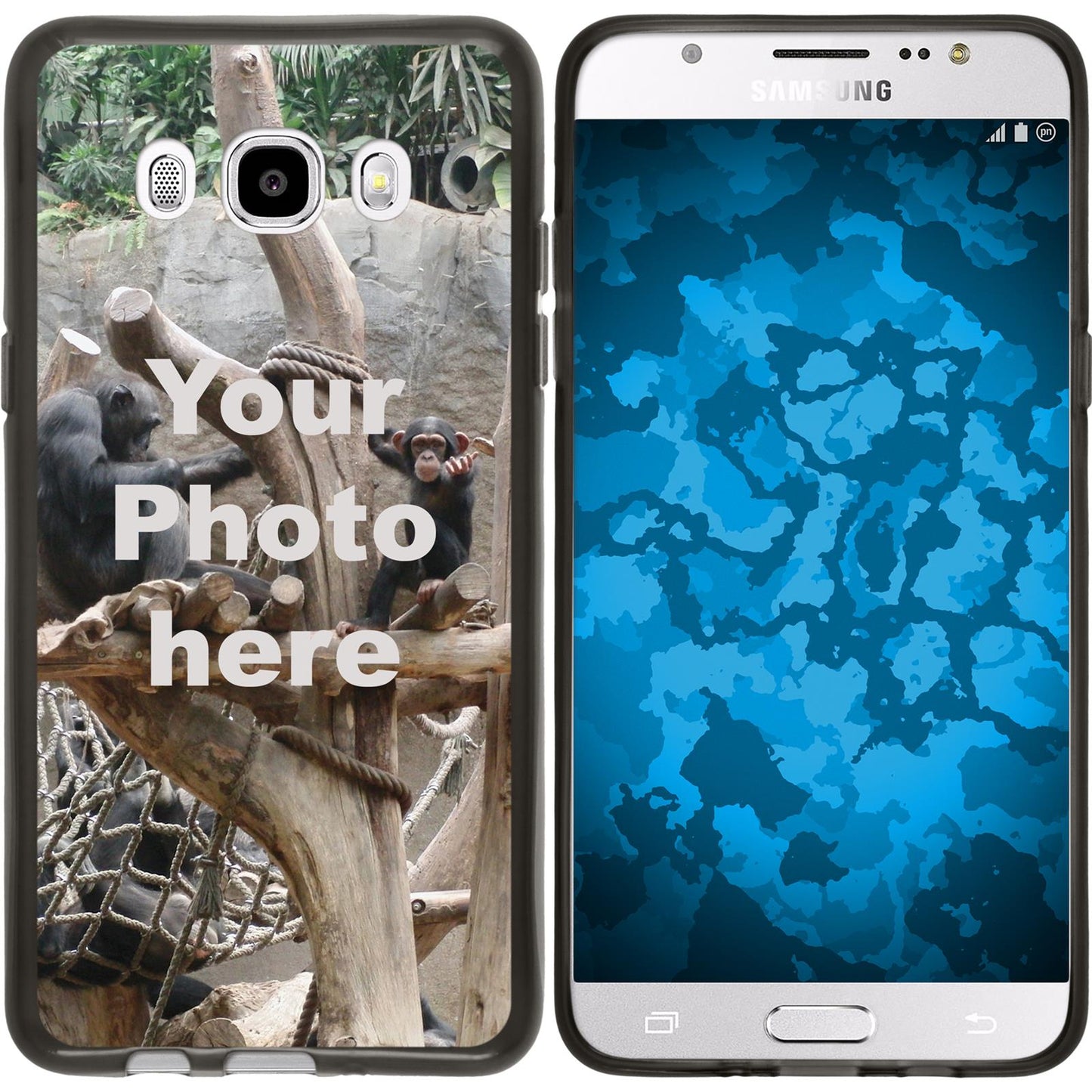 Galaxy J5 (2016) J510 Personalisierte Handyhülle schwarz z
