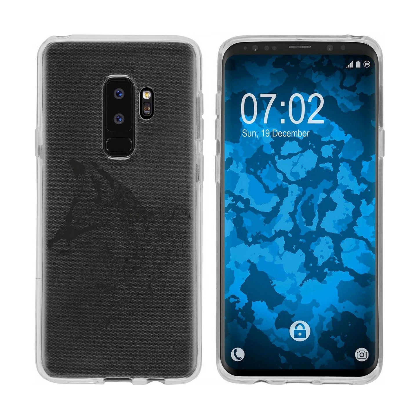 Galaxy S9 Plus Silikon-Hülle Floral Fuchs M1-1 Case