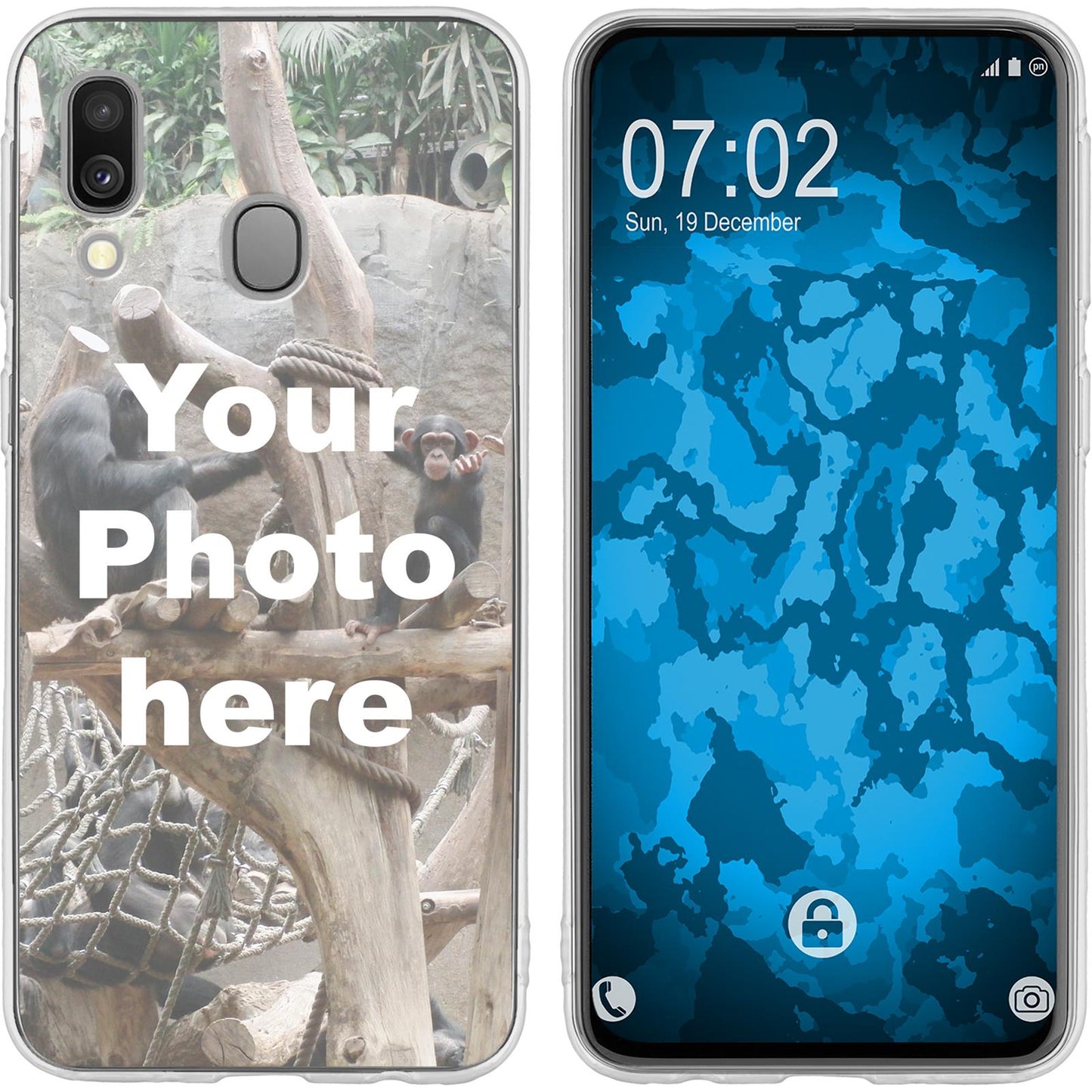 Galaxy A40 Personalisierte Handyhülle clear zum selbst ges