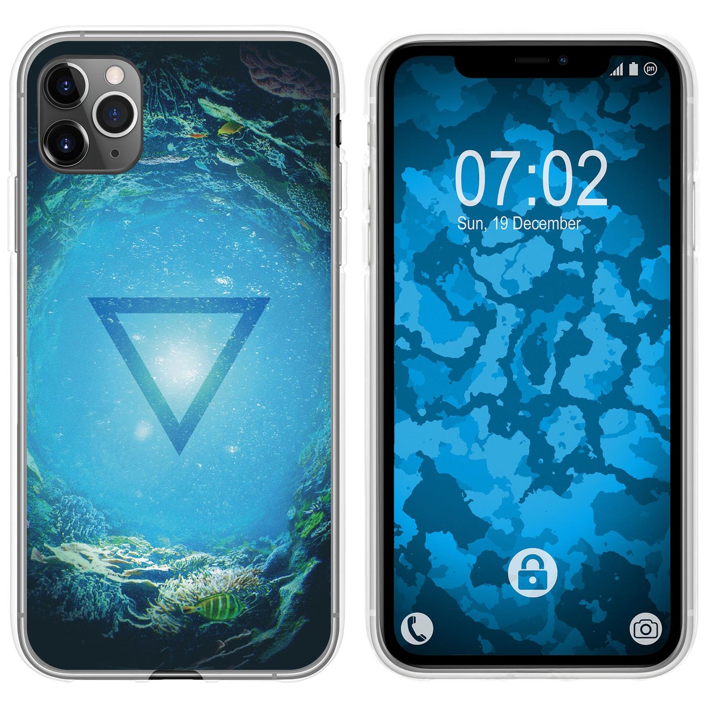 iPhone 11 Pro Silikon-Hülle Element Wasser M4 Case