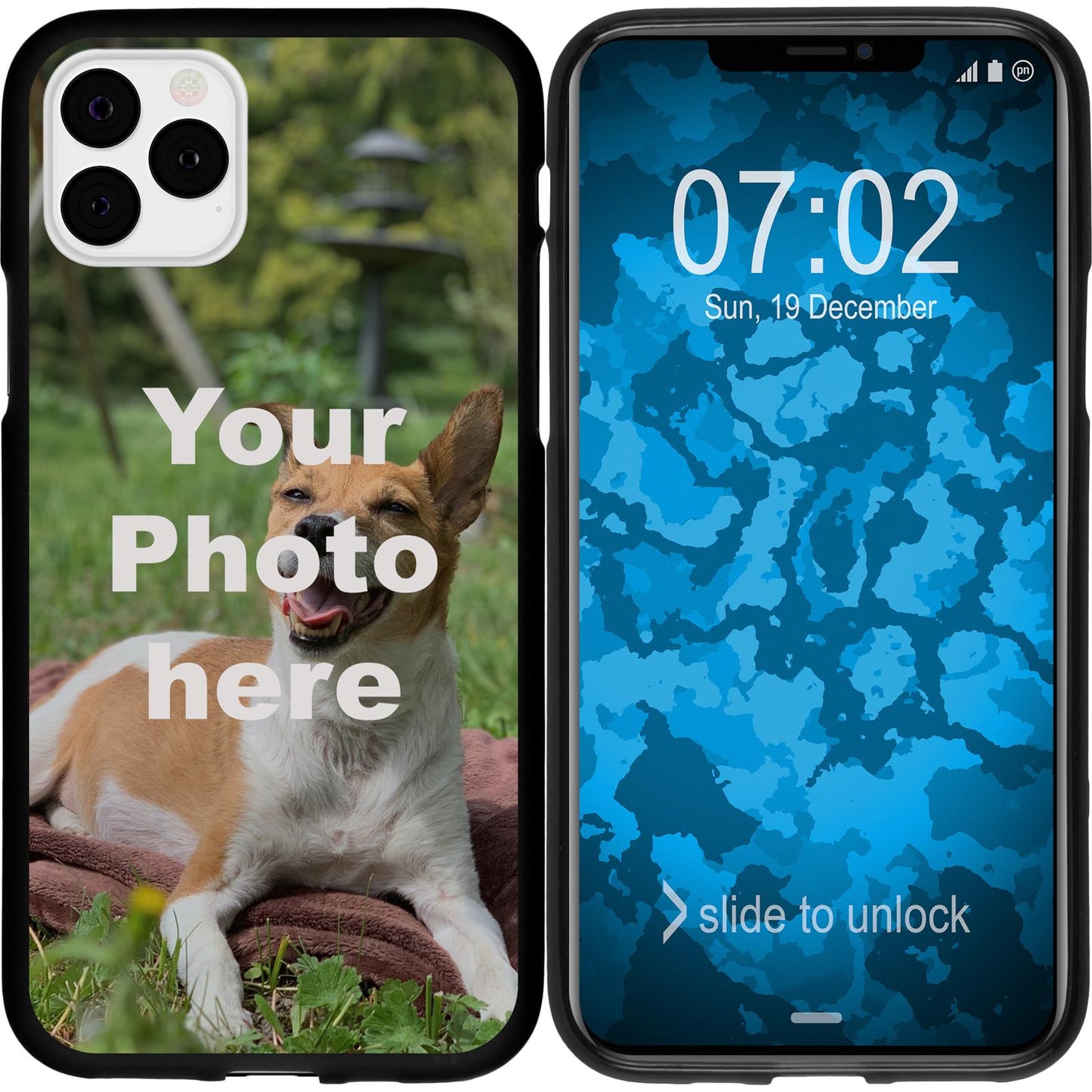 iPhone 11 Pro Personalisierte Handyhülle schwarz zum selbs