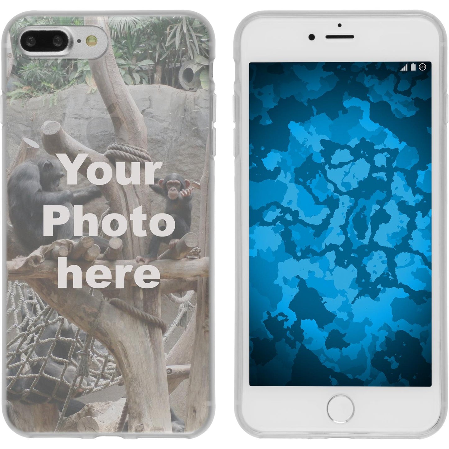 iPhone 7 Plus / 8 Plus Personalisierte Handyhülle clear zu