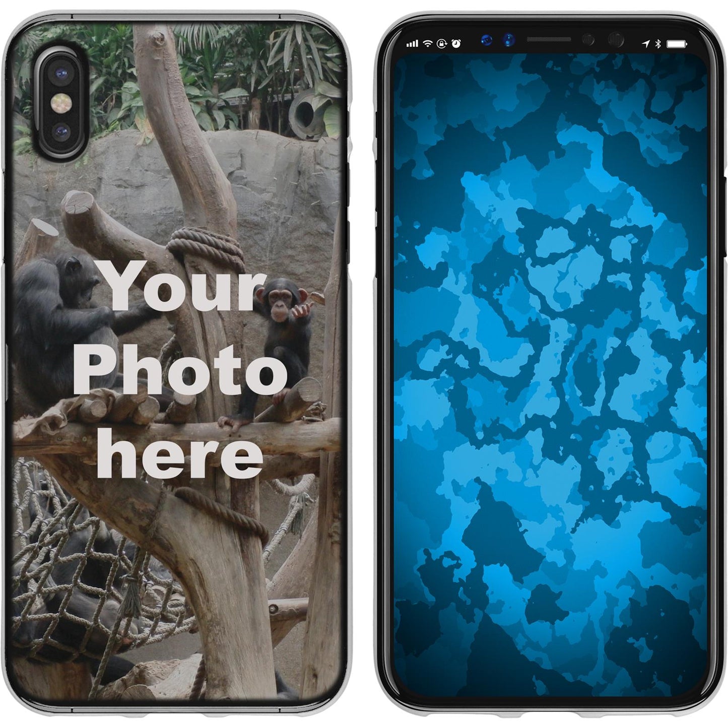 iPhone X / XS Personalisierte Handyhülle clear zum selbst