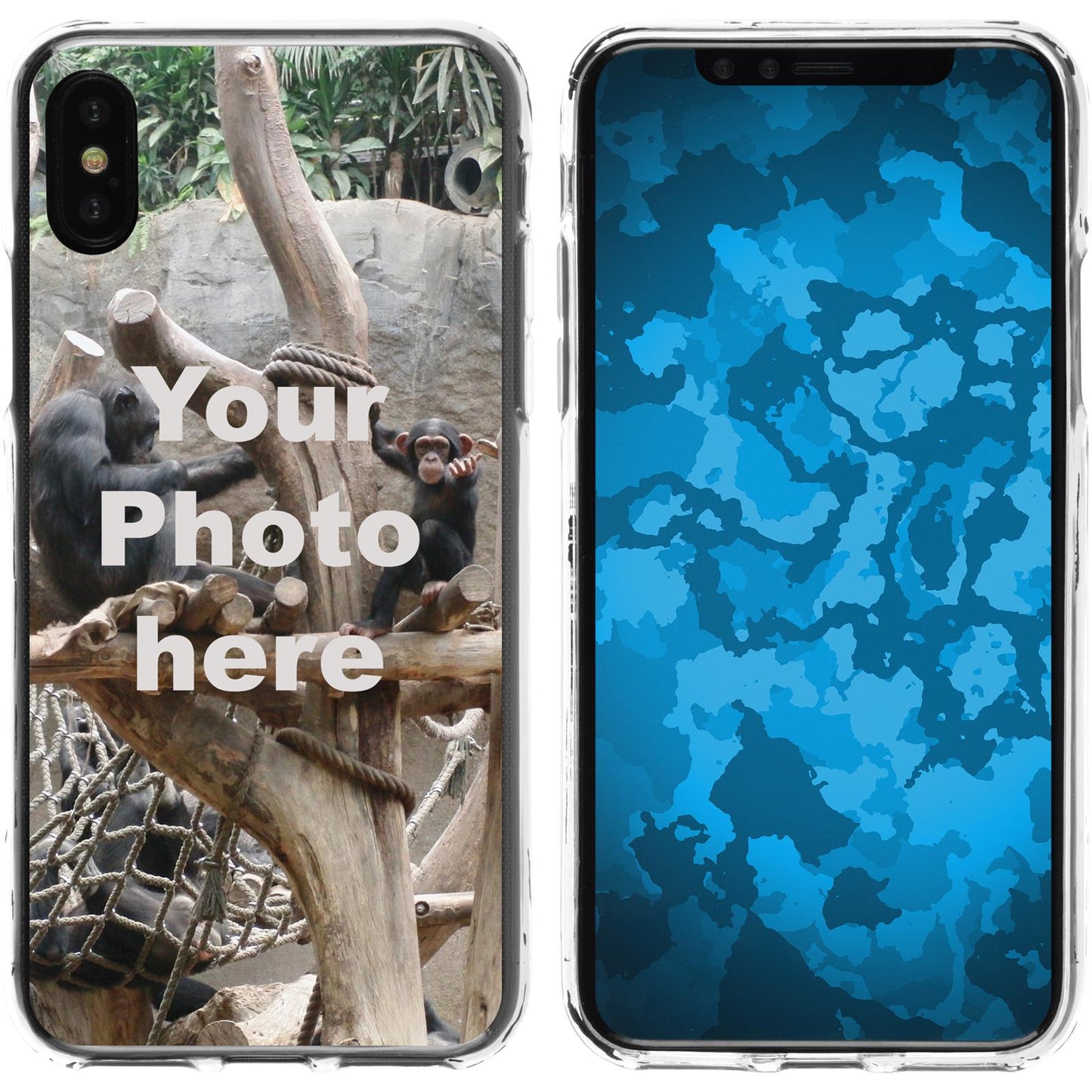 iPhone Xs Max Personalisierte Handyhülle clear zum selbst