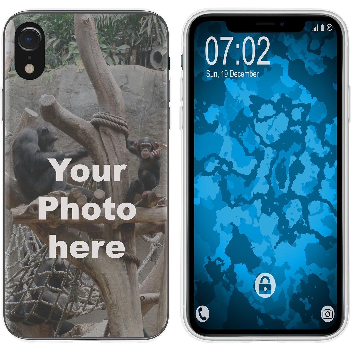 iPhone Xr Personalisierte Handyhülle clear zum selbst gest