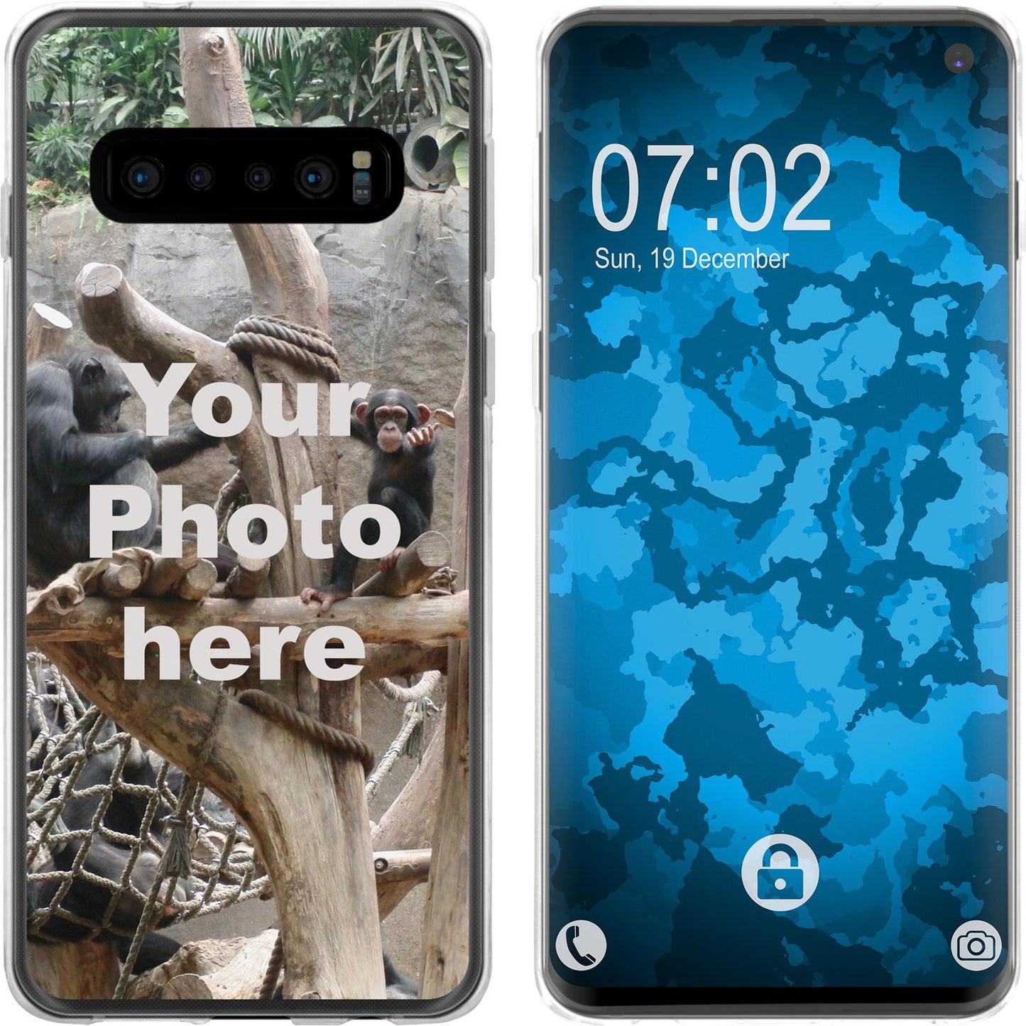 Galaxy S10 Personalisierte Handyhülle clear zum selbst ges