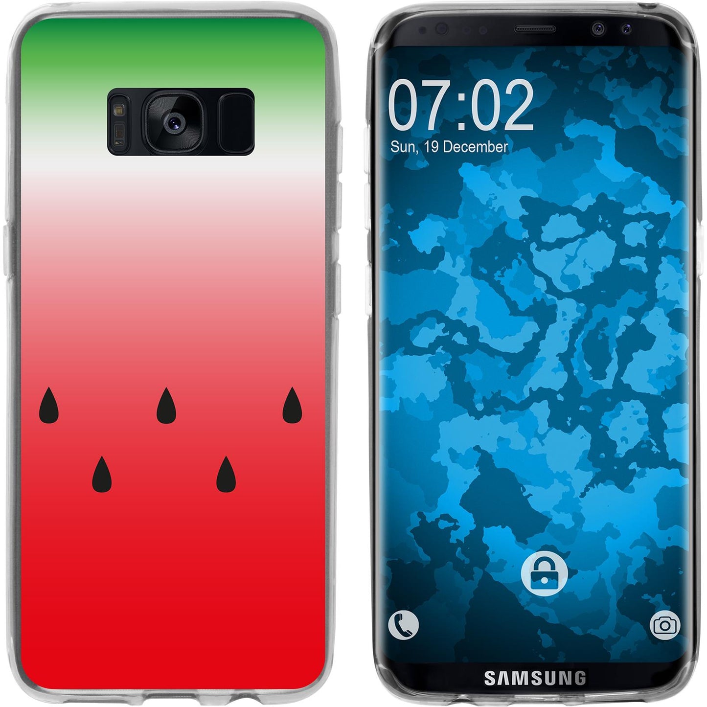 Galaxy S8 Silikon-Hülle Sommer Melone M5 Case