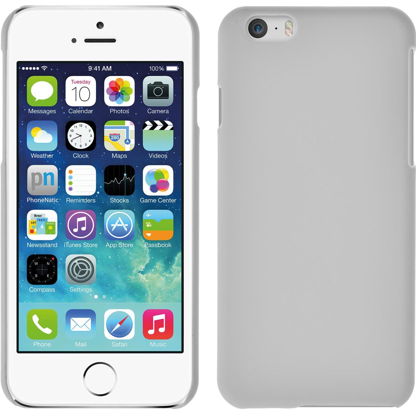 Hardcase für Apple iPhone 6s / 6 gummiert weifl