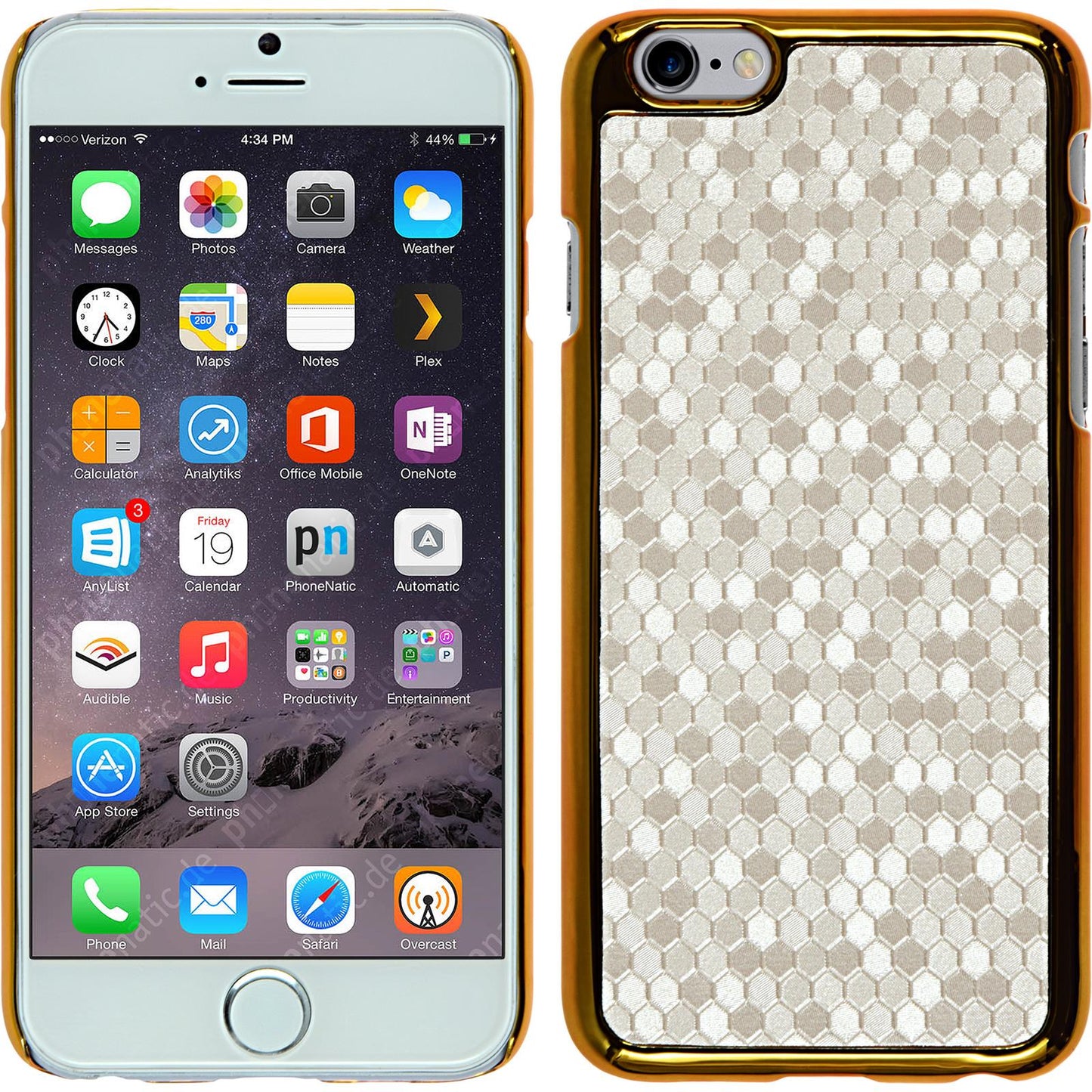 Hardcase für Apple iPhone 6 Plus / 6s Plus Hexagon weifl