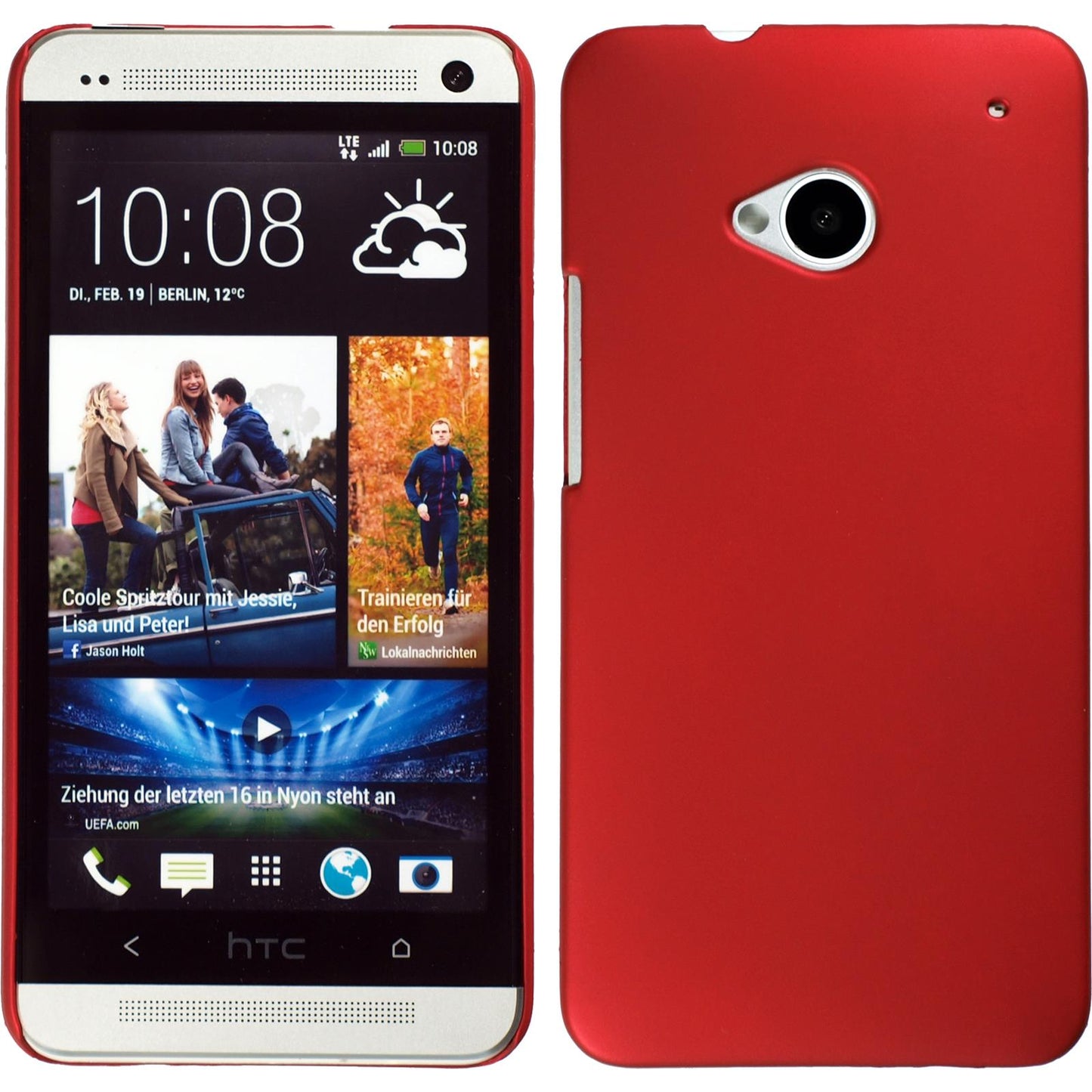 Hardcase für HTC One rot