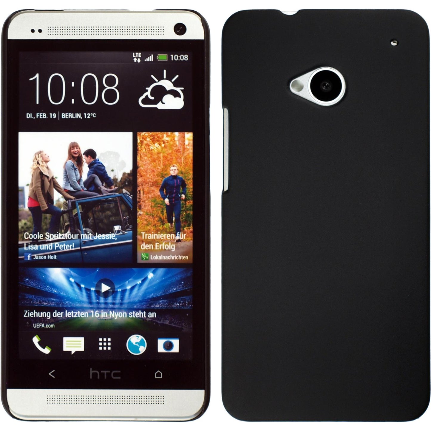 Hardcase für HTC One schwarz