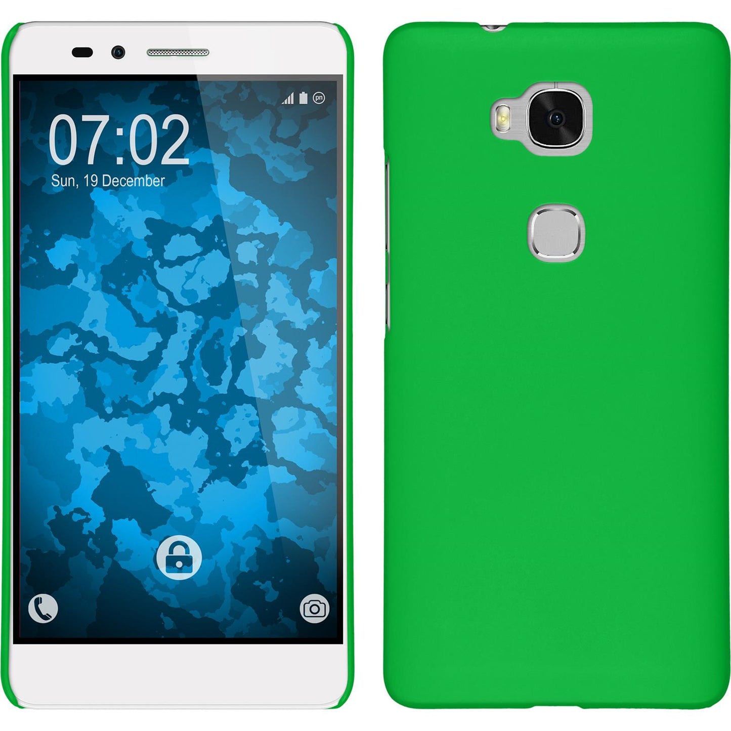 Hardcase für Huawei Honor 5X gummiert grün