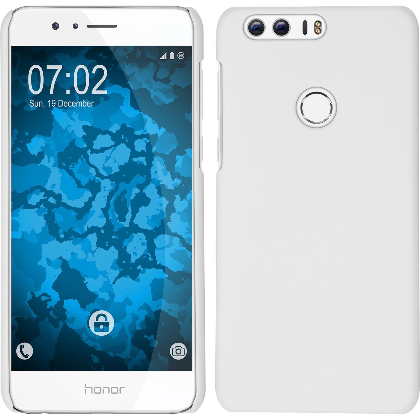 Hardcase für Huawei Honor 8 gummiert weifl