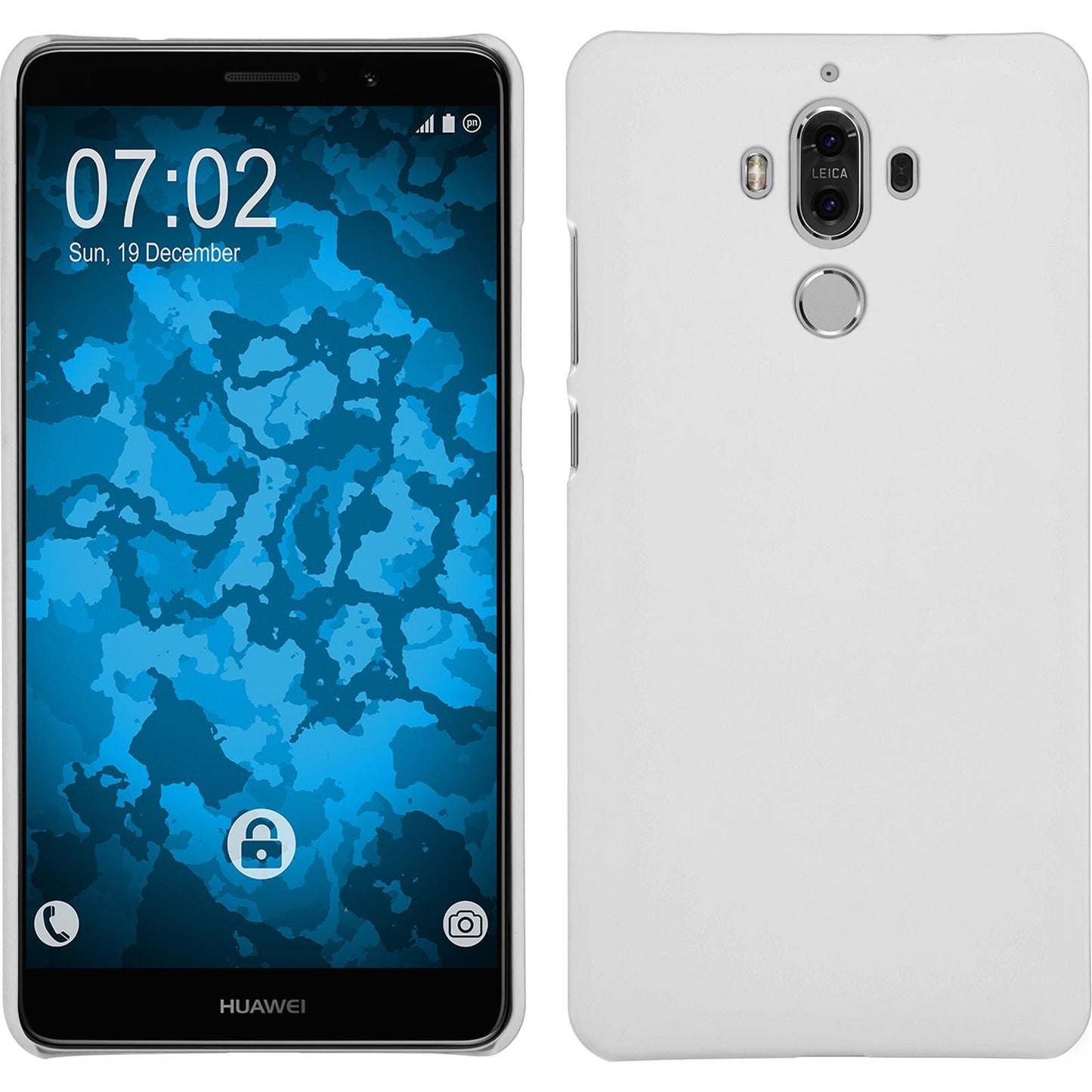 Hardcase für Huawei Mate 9 gummiert weifl