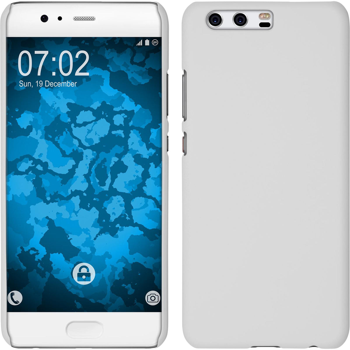 Hardcase für Huawei P10 Plus gummiert weifl