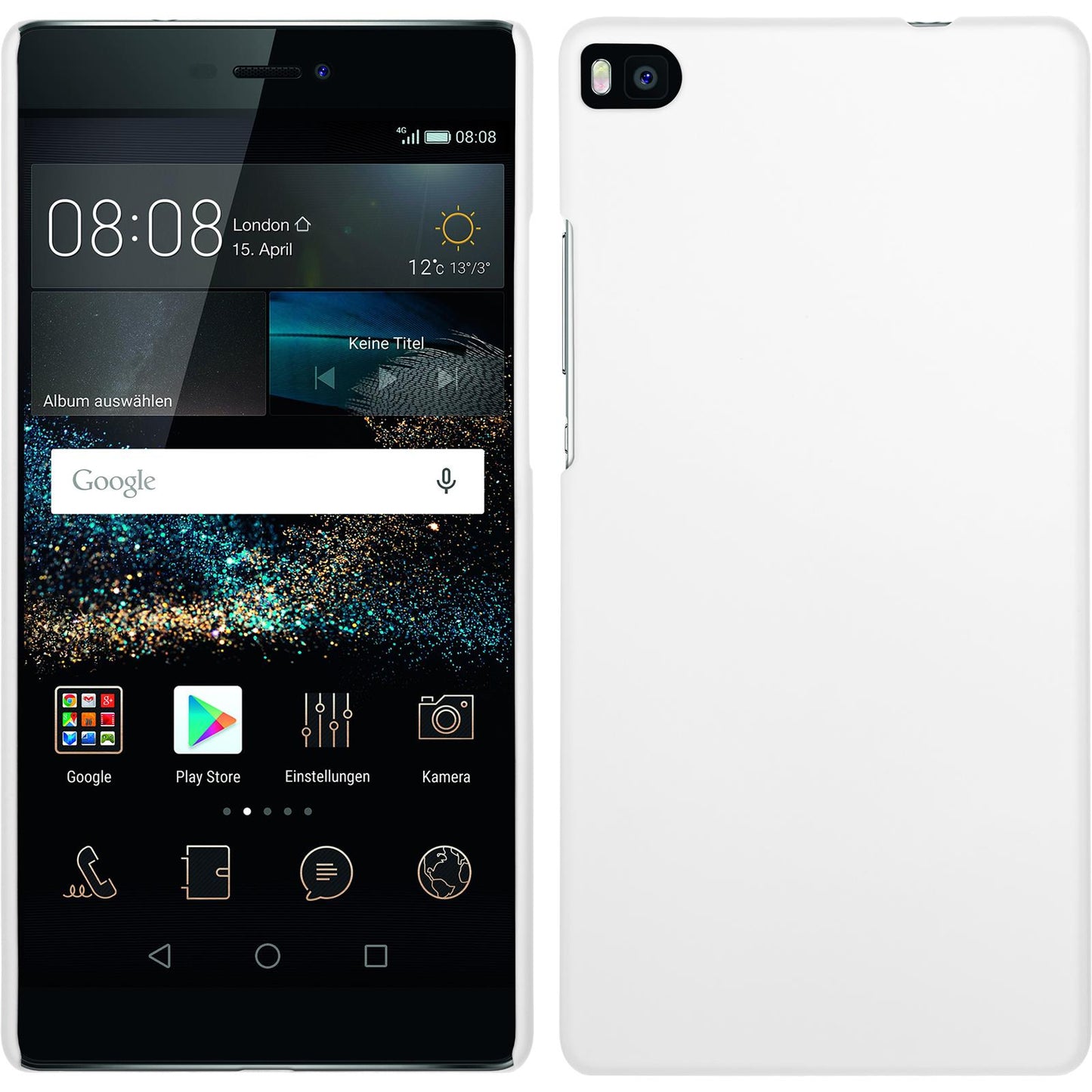 Hardcase für Huawei P8 gummiert weifl