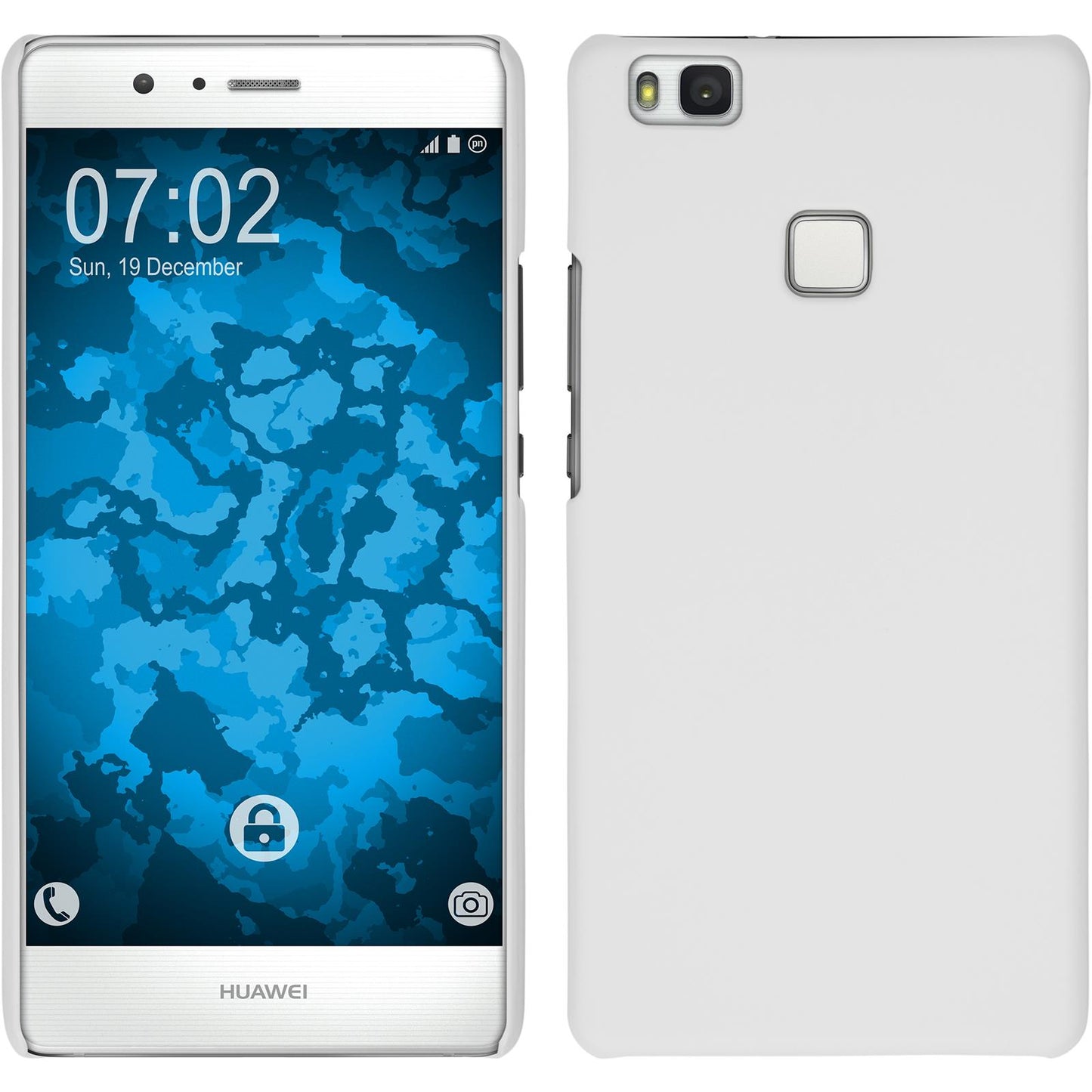 Hardcase für Huawei P9 Lite gummiert weifl