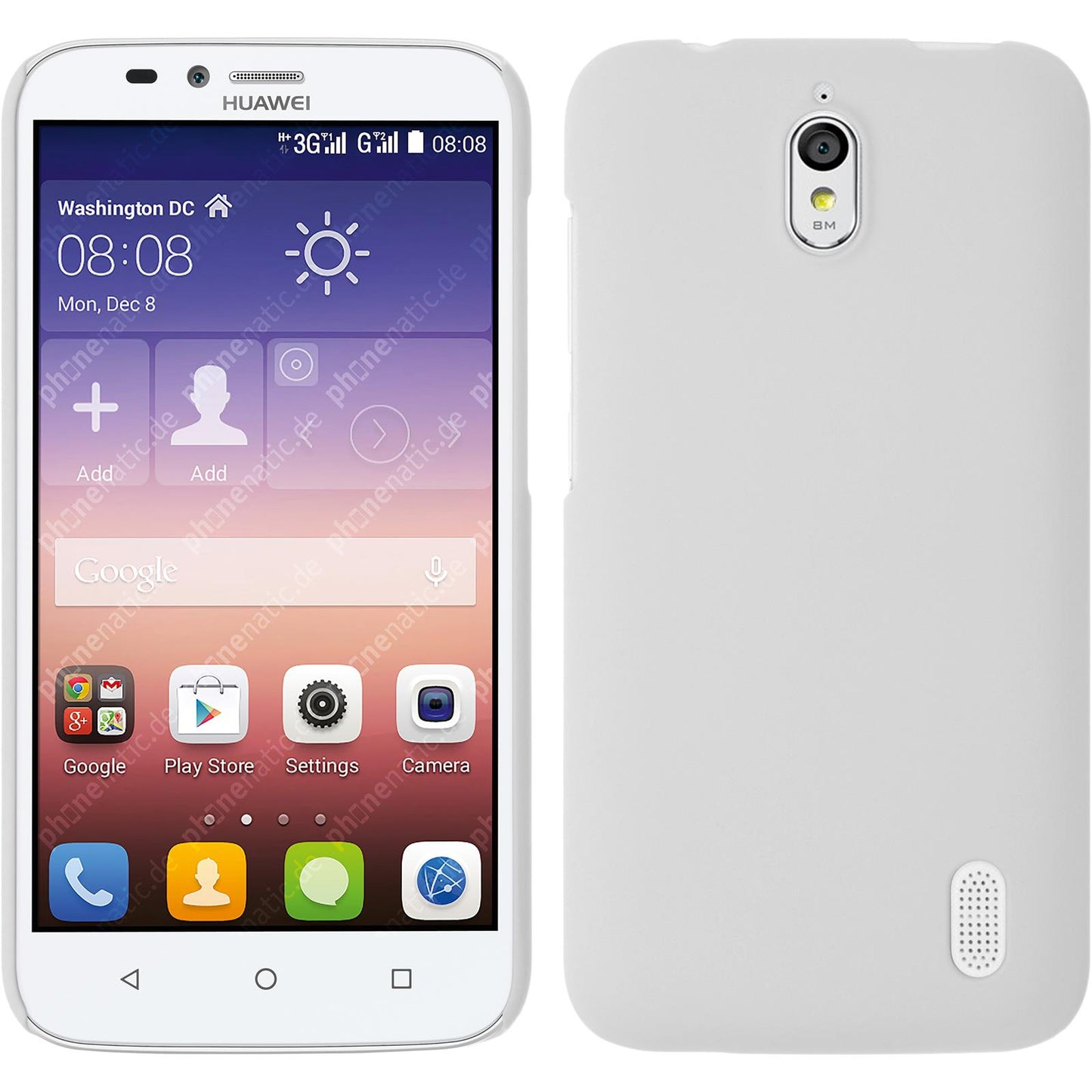 Hardcase für Huawei Y625 gummiert weifl