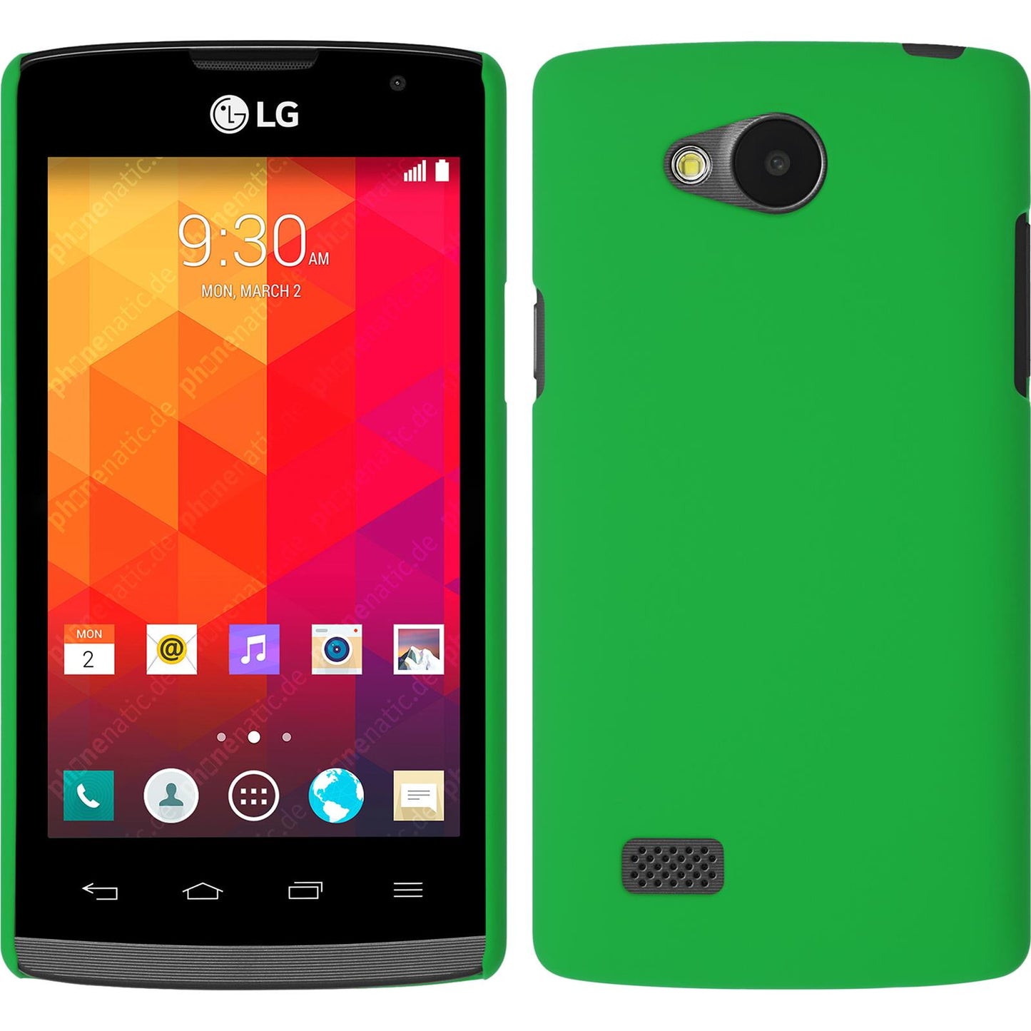 Hardcase für LG Joy gummiert grün