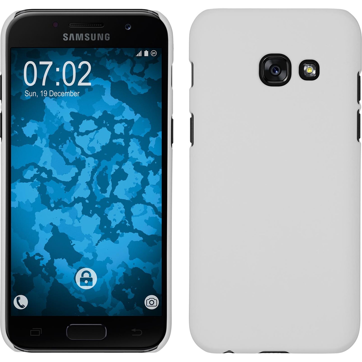 Hardcase für Samsung Galaxy A7 (2017) gummiert weifl