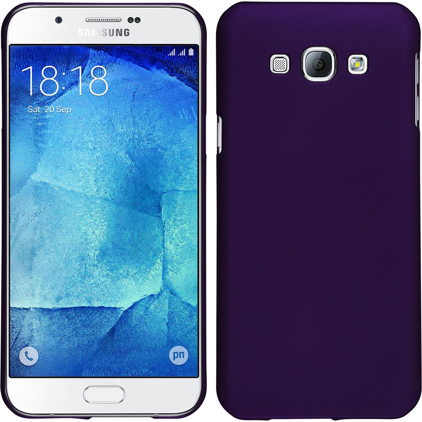 Hardcase für Samsung Galaxy A8 (2015) gummiert lila