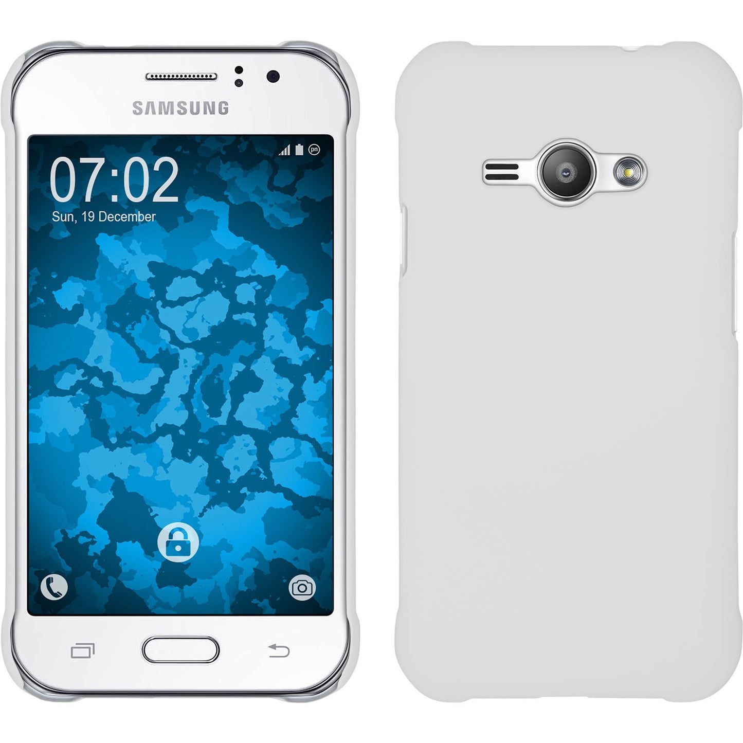 Hardcase für Samsung Galaxy J1 ACE gummiert weifl