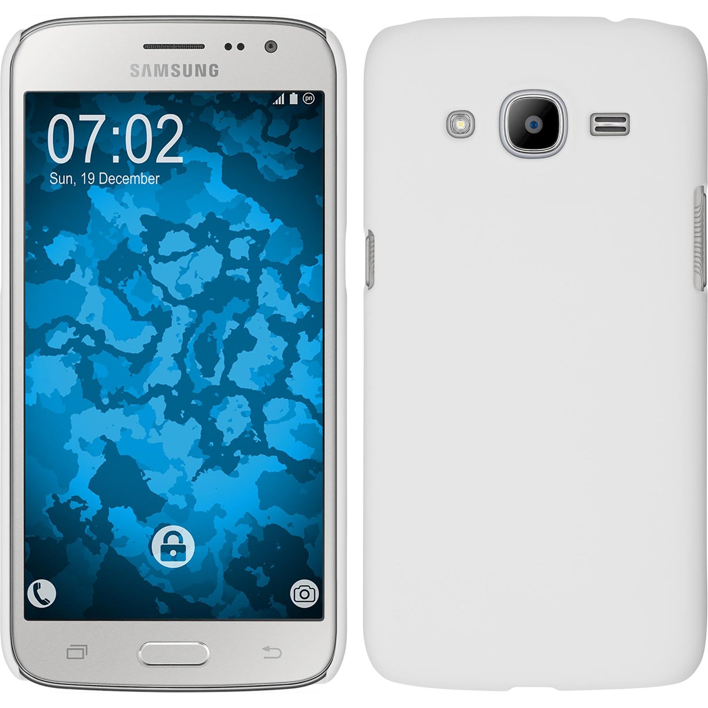 Hardcase für Samsung Galaxy J2 (2016) (J210) gummiert weifl